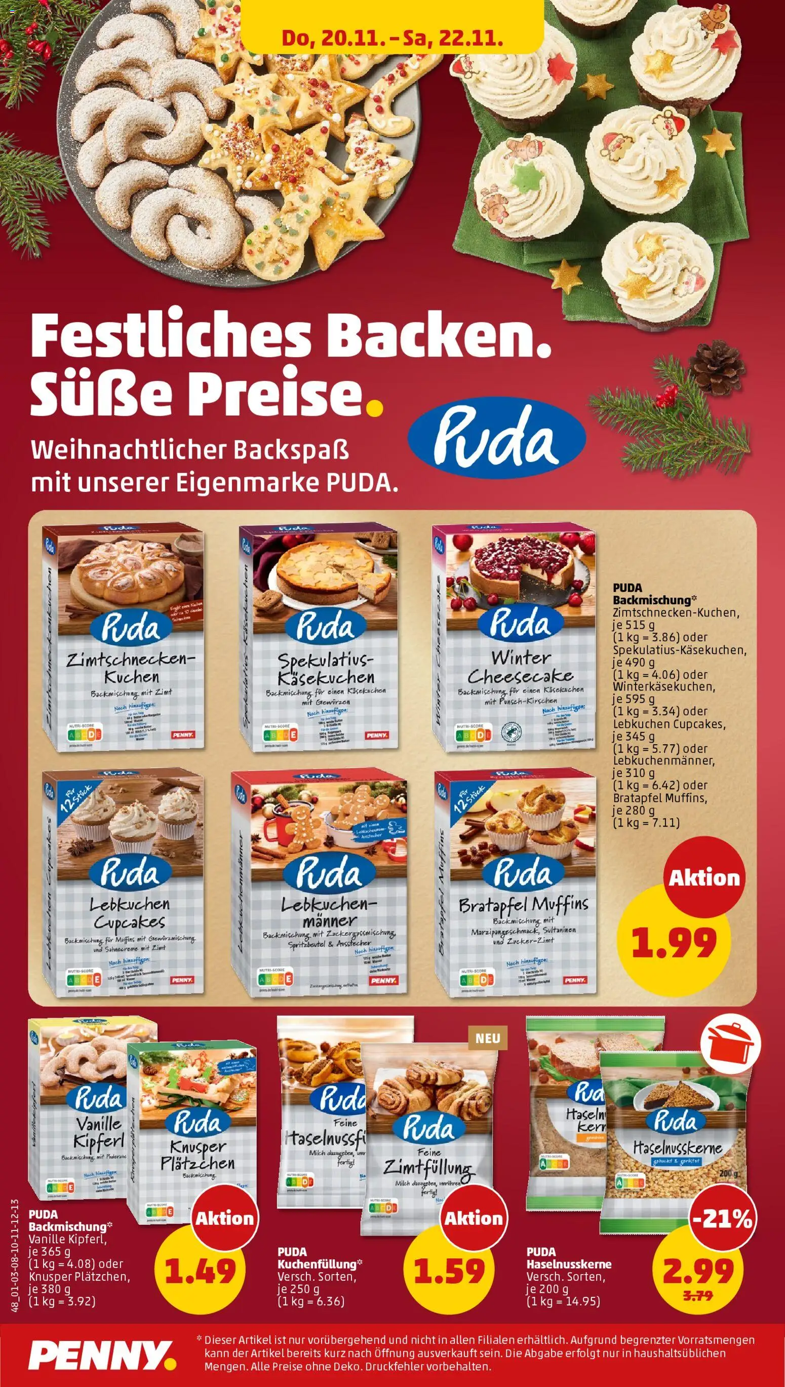 Penny Prospekt 	 – gültig ab 17.11.2025 | Seite: 36 | Produkte: Milch, Kuchen
