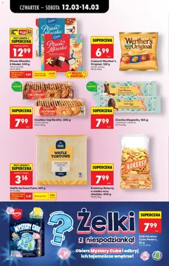 Pogląd oferty "Krakersy Rokersy o smaku sera cheddar, 400 g, Krakersy o smaku sera cheddar" - ważna od 12.03.2026 | Strona: 60