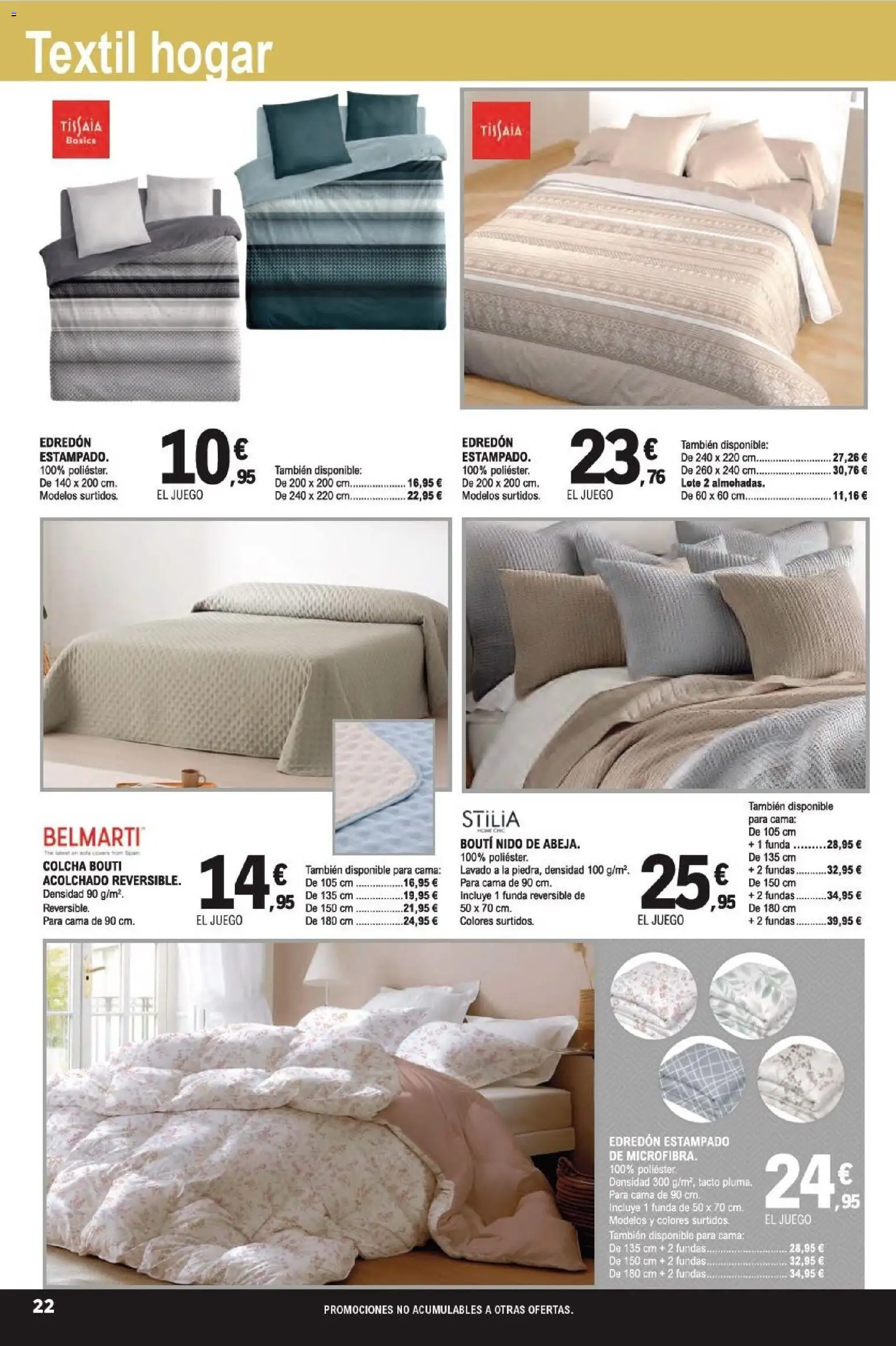 E.Leclerc folleto │ válido desde el 21.01.2026 | Página: 22 | Productos: Edredón, Funda, Cama, Colcha