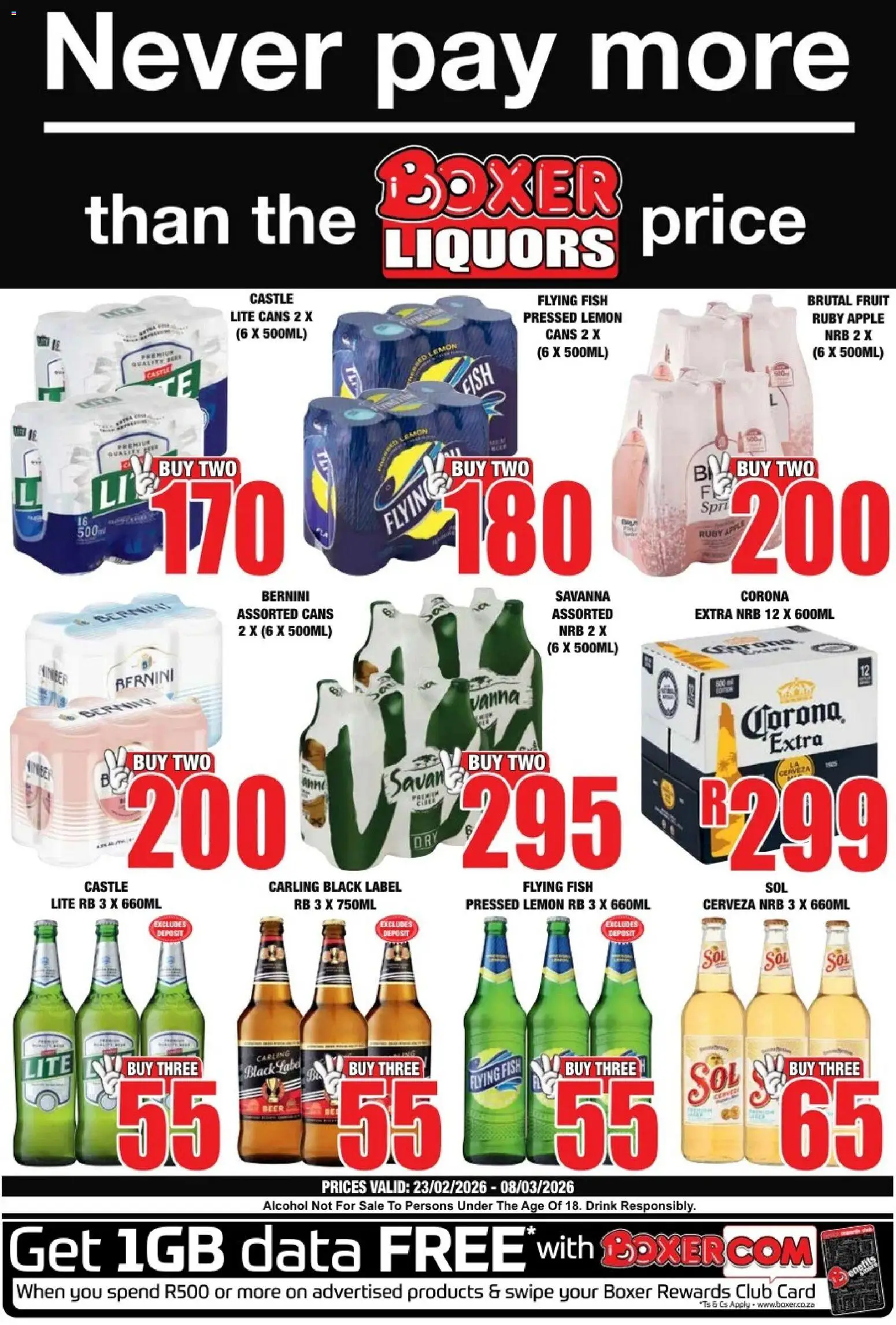 New Boxer catalogue – valid from 23.02.2026 | Page: 1 | Products: Data, Fish, Fruit, Lemon