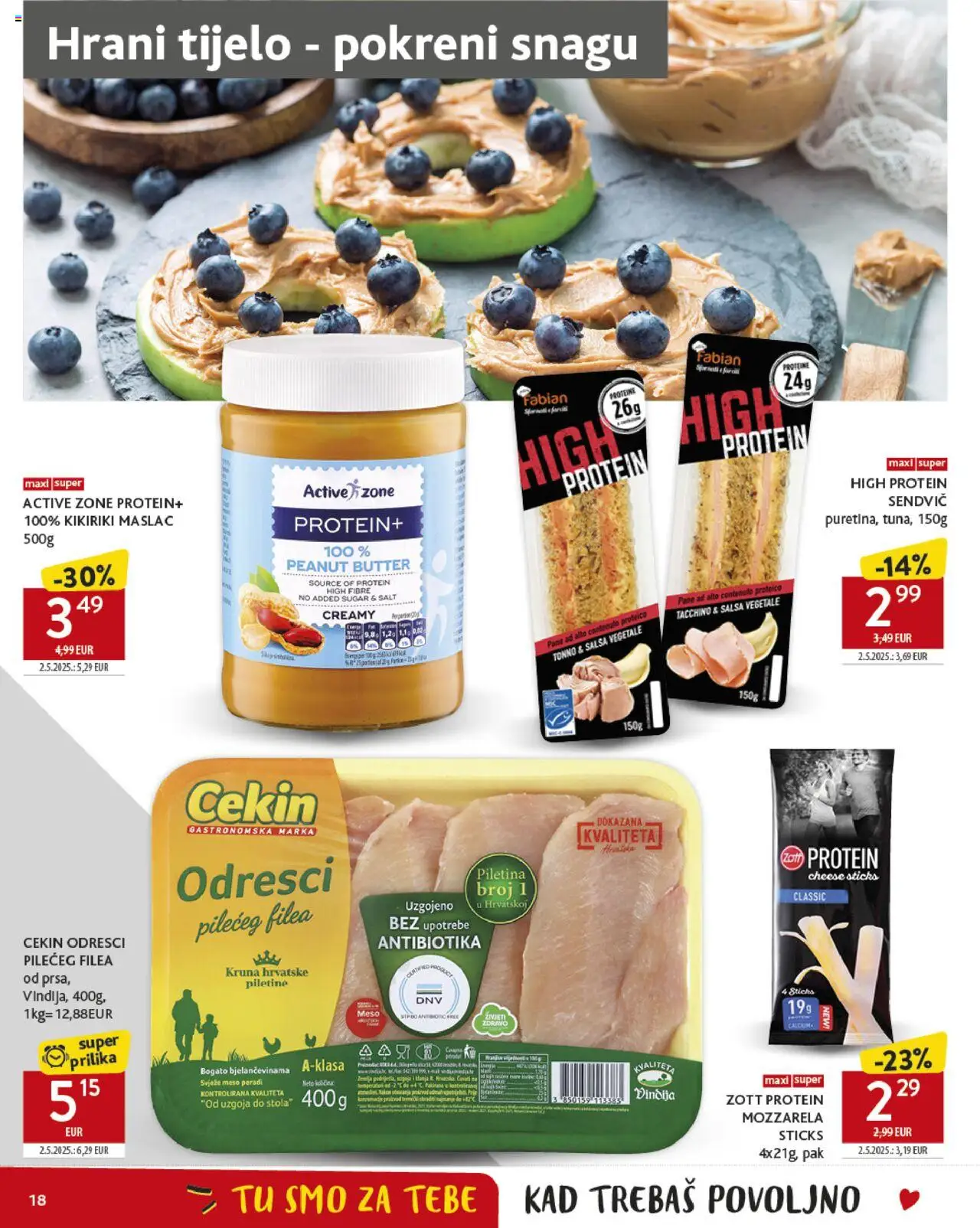 Konzum HR akciós ujság - amely érvényes a következő dátumtól: 27.08.2025 | Oldal: 18 | Termékek: Protein