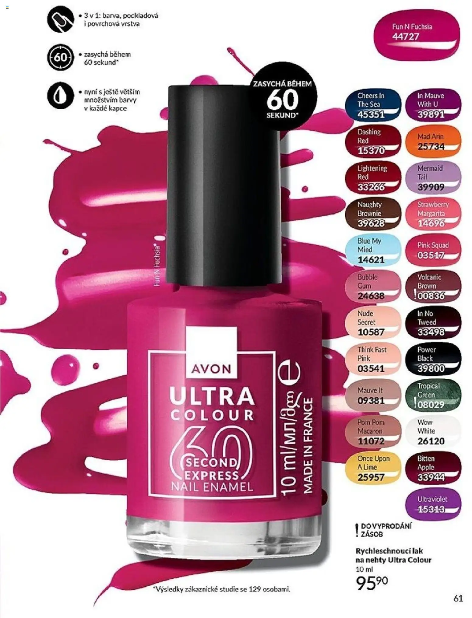 Avon Katalog 05/2026 od 01.05.2026 | Strana: 61 | Produkty: Brownie, Nehty, Barvy, Lak na nehty