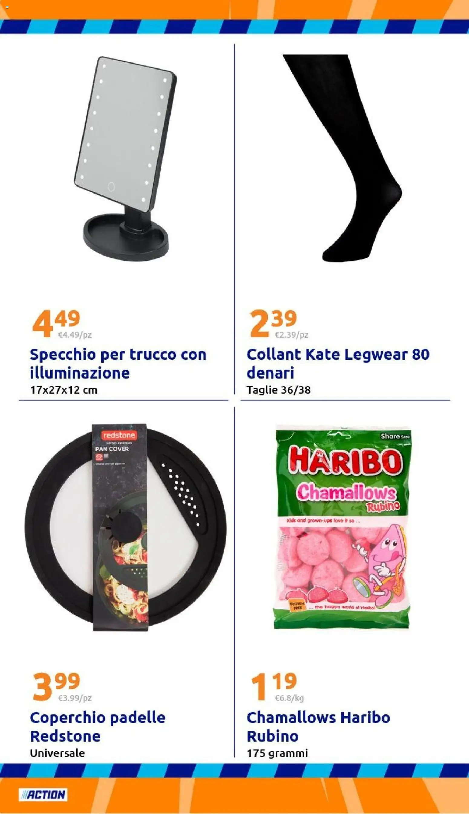 Volantino Action del 21.01.2026 | Pagina: 26 | Prodotti: Collant, The, Specchio, Trucco