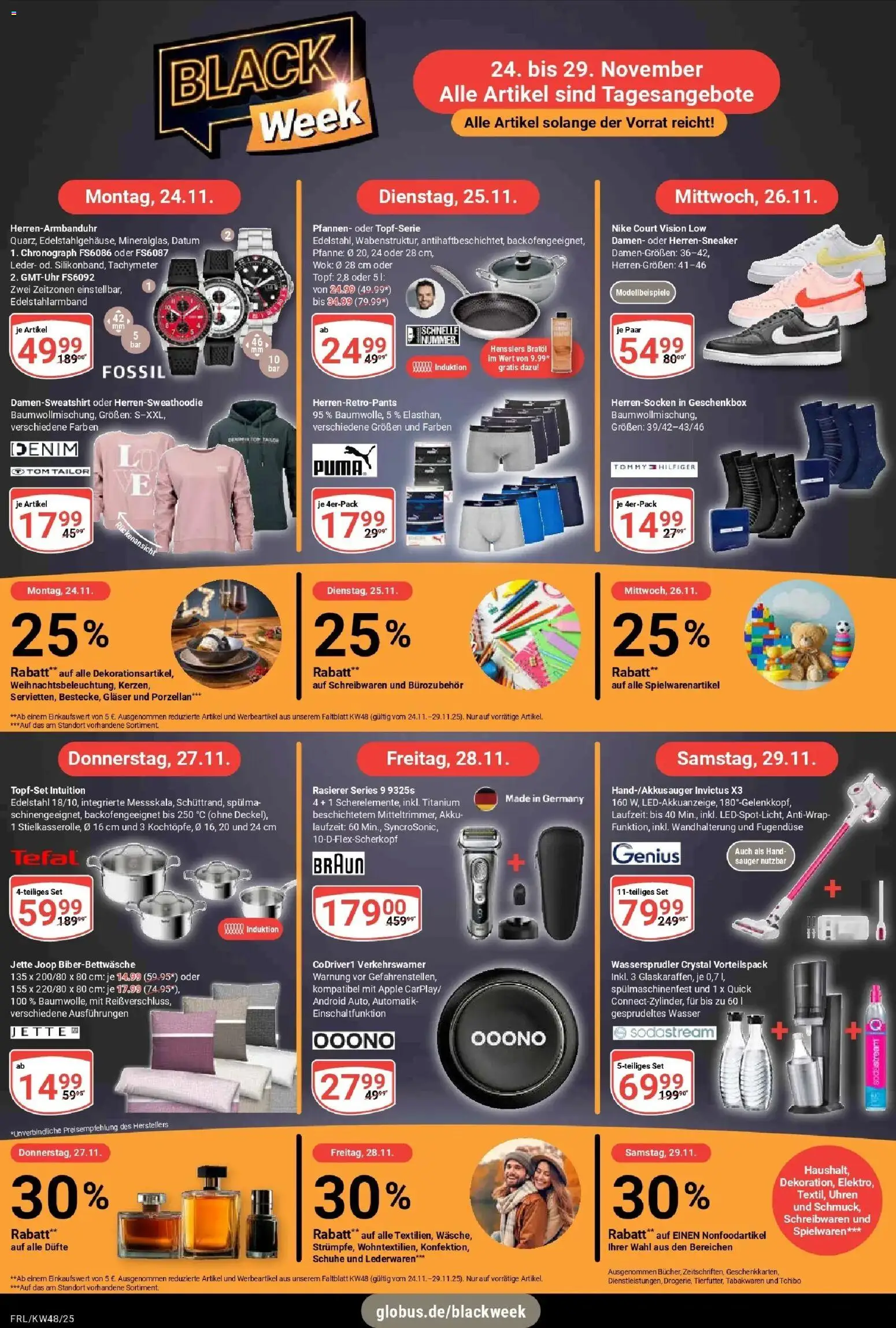 Globus prospekt Freilassing	 – gültig ab 23.11.2025 | Seite: 31 | Produkte: Rasierer, Apple, Wasser, Sodastream