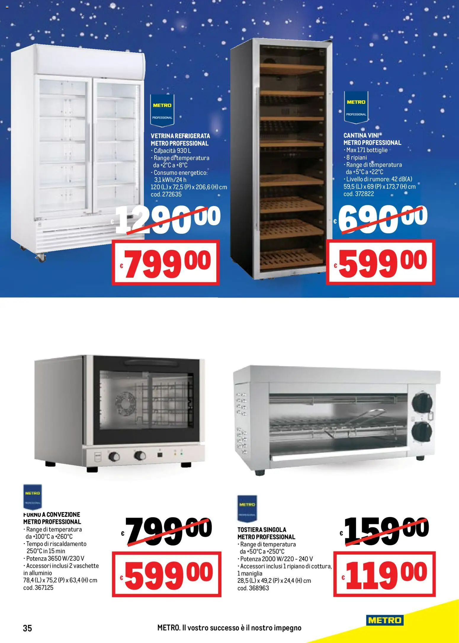 Volantino Metro del 20.11.2025 | Pagina: 35 | Prodotti: Ripiano, Vetrina, Alluminio, Vaschette