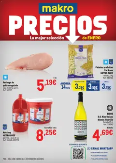 Vista previa Makro - Precios Sur válido desde el 06.01.2026