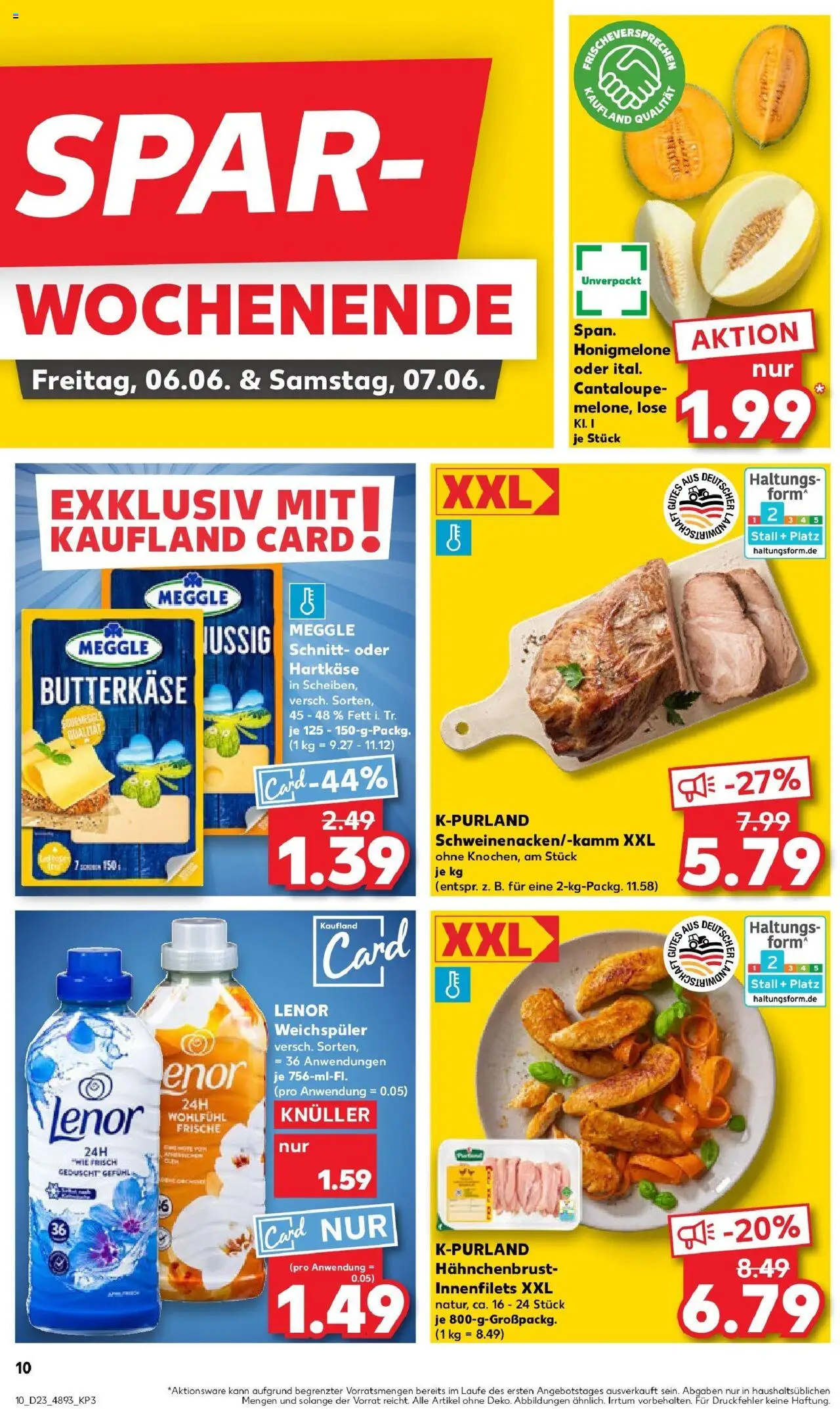 Kaufland prospekt Pasewalk	 - gültig ab dem 09.06.2025 | Seite: 25 | Produkte: Lenor, Honigmelone, Weichspüler, Hahnchenbrust