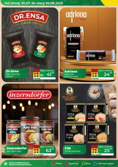Tamda Foods leták od 30.07.2025 | Strana: 12 | Produkty: Kešu, Těstoviny, Steak, Tuňák steak