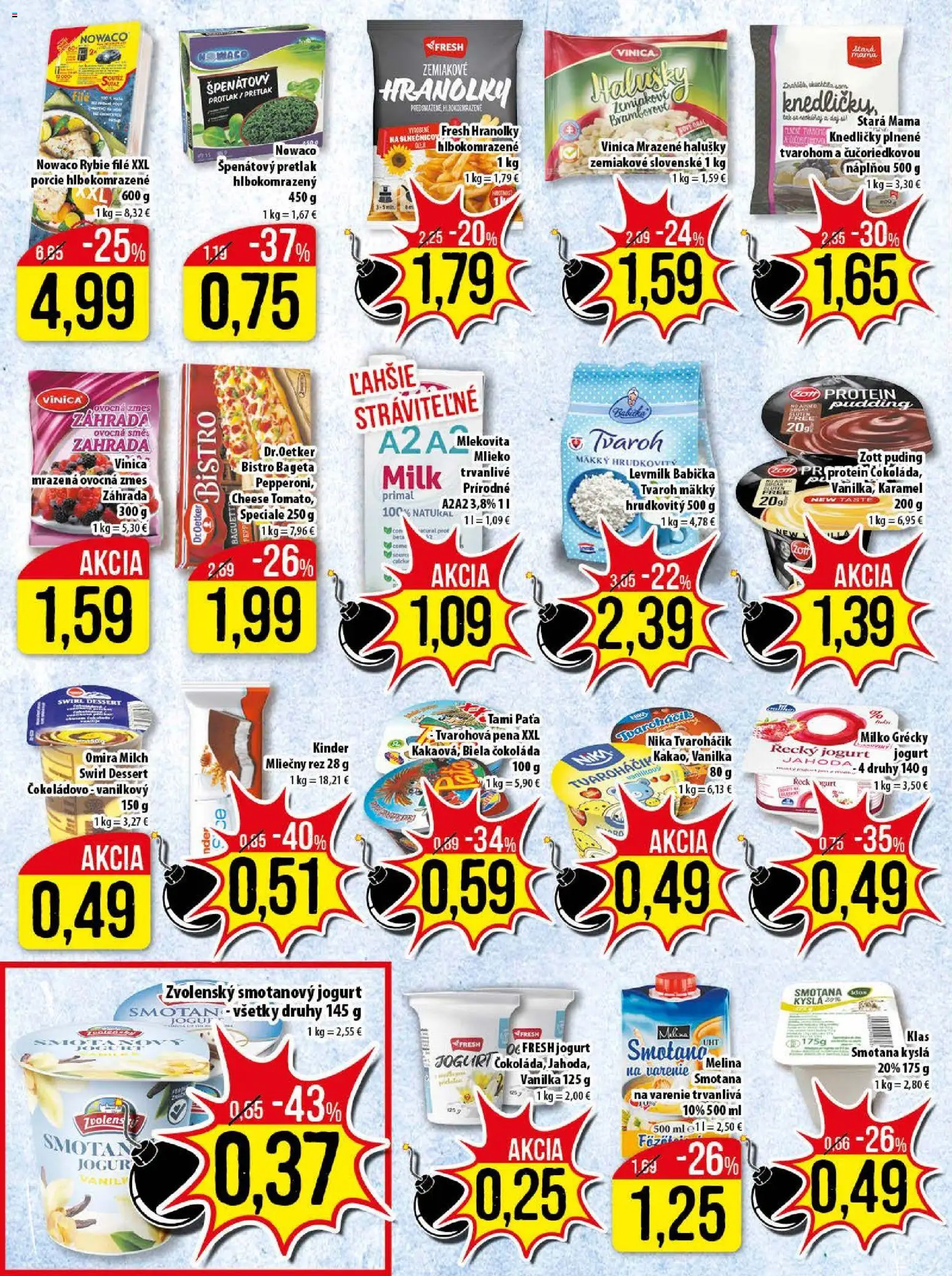 Nové Klas akcie – leták je platný od 02.02.2026 | Strana: 8 | Produkty: Jogurt, Puding, Čokoláda, Tvaroh
