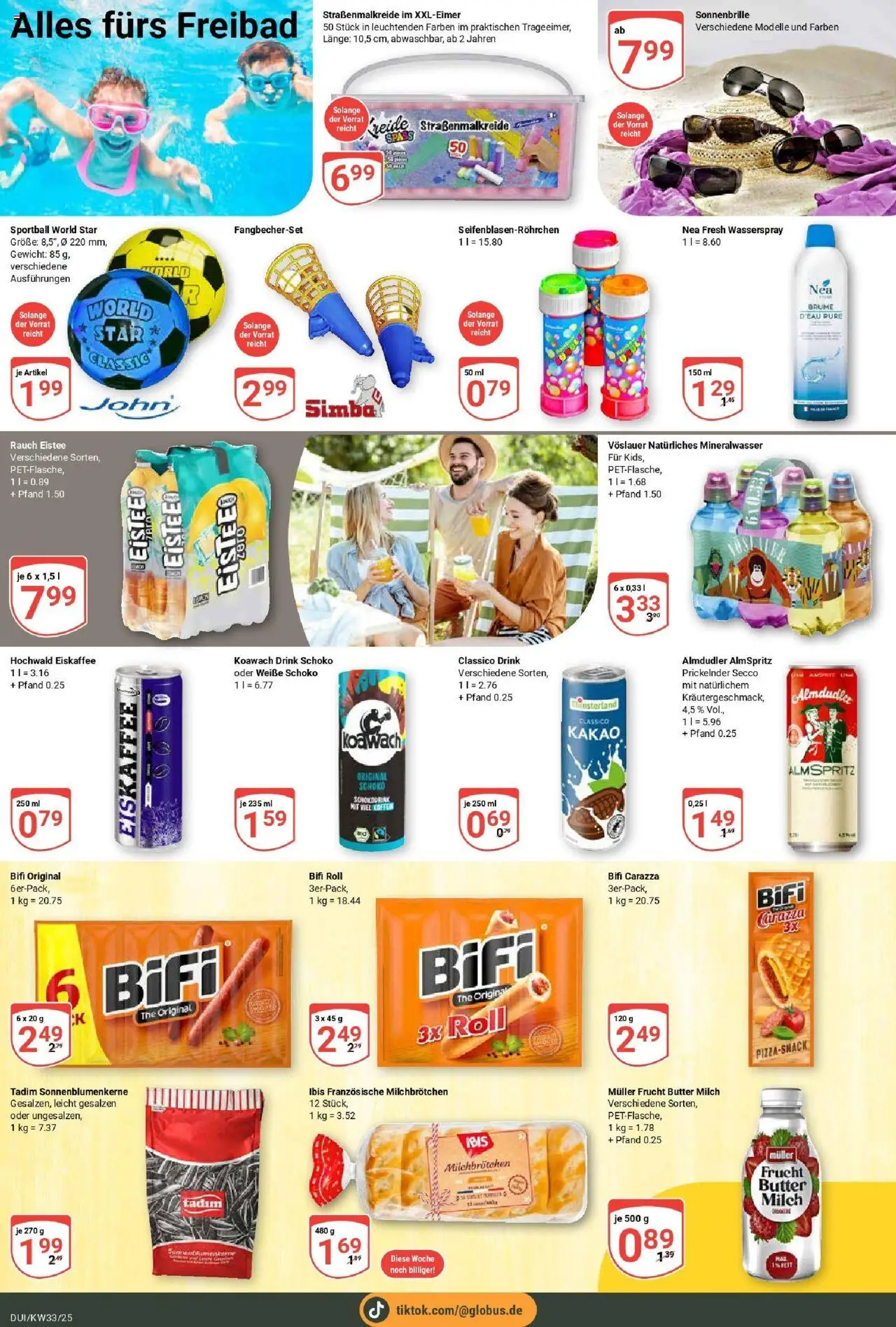 Globus prospekt Duisburg	 - gültig ab dem 11.08.2025 | Seite: 23 | Produkte: Gewicht, Milch, Mineralwasser, Koffer