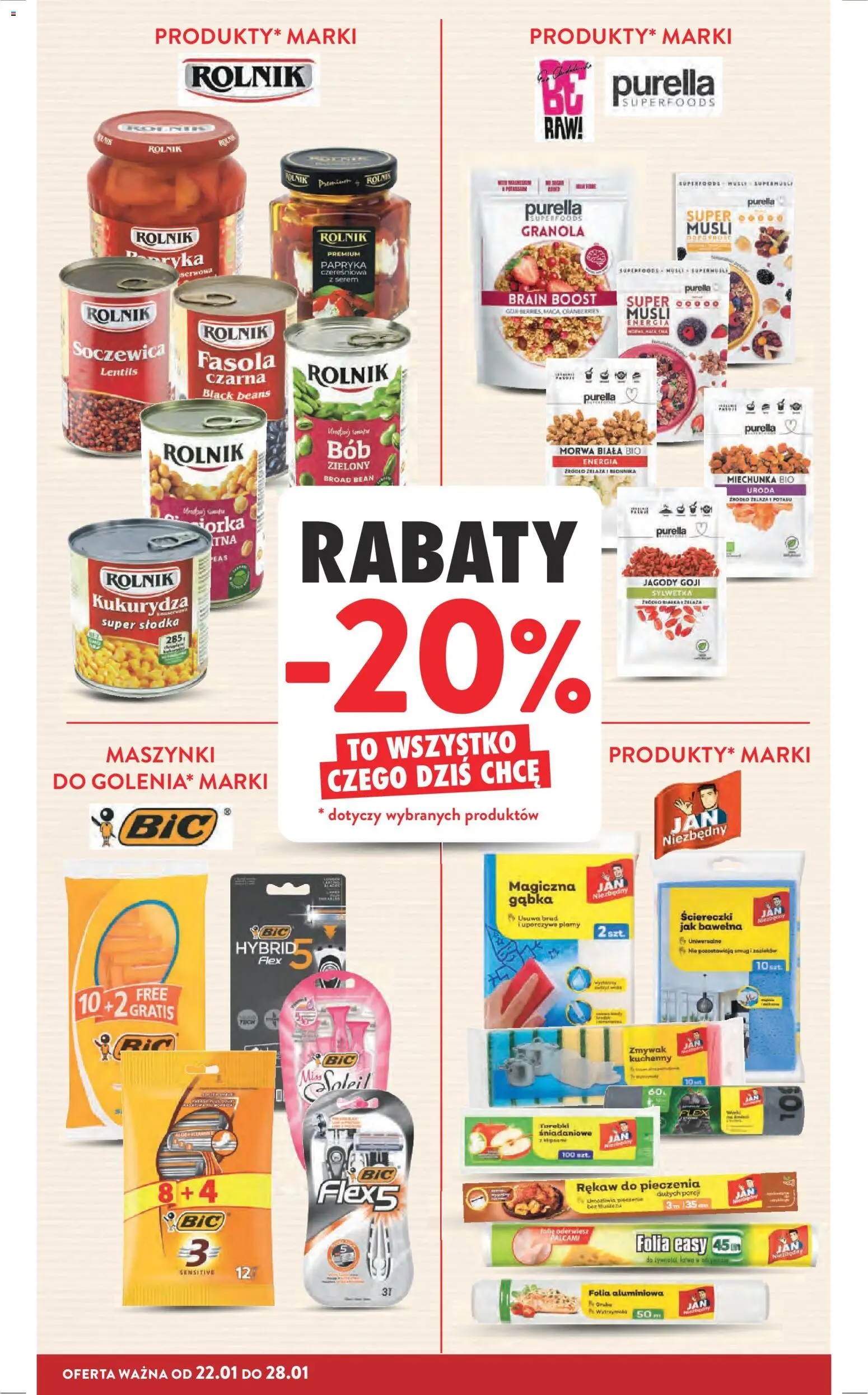 Intermarche Gazetka od 22.01.2026 | Strona: 10 | Produkty: Granola, Miechunka, Kukurydza, Magiczna gąbka