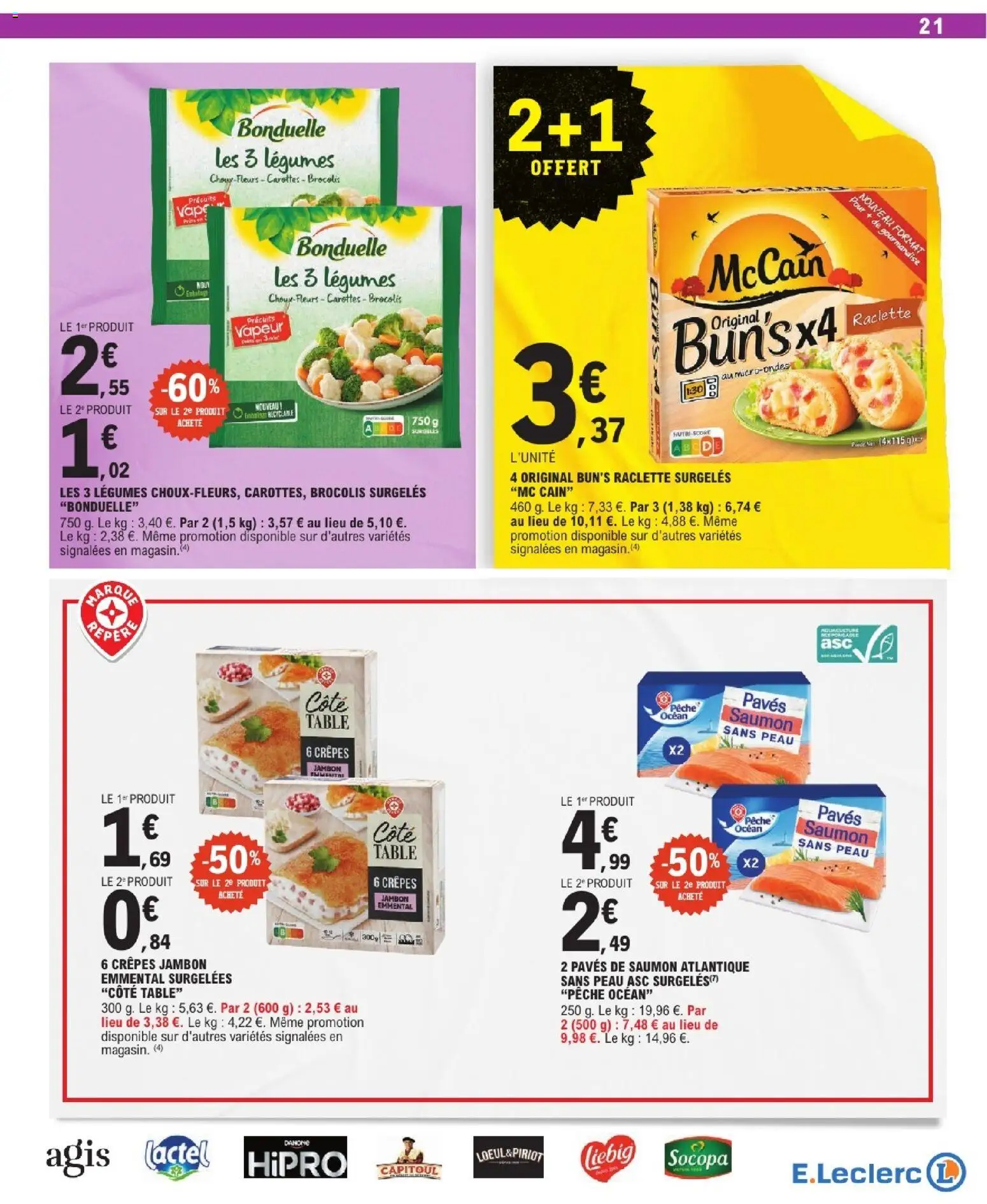 {H1} | Page: 21 | Produits: Emmental, Table, Jambon, Saumon