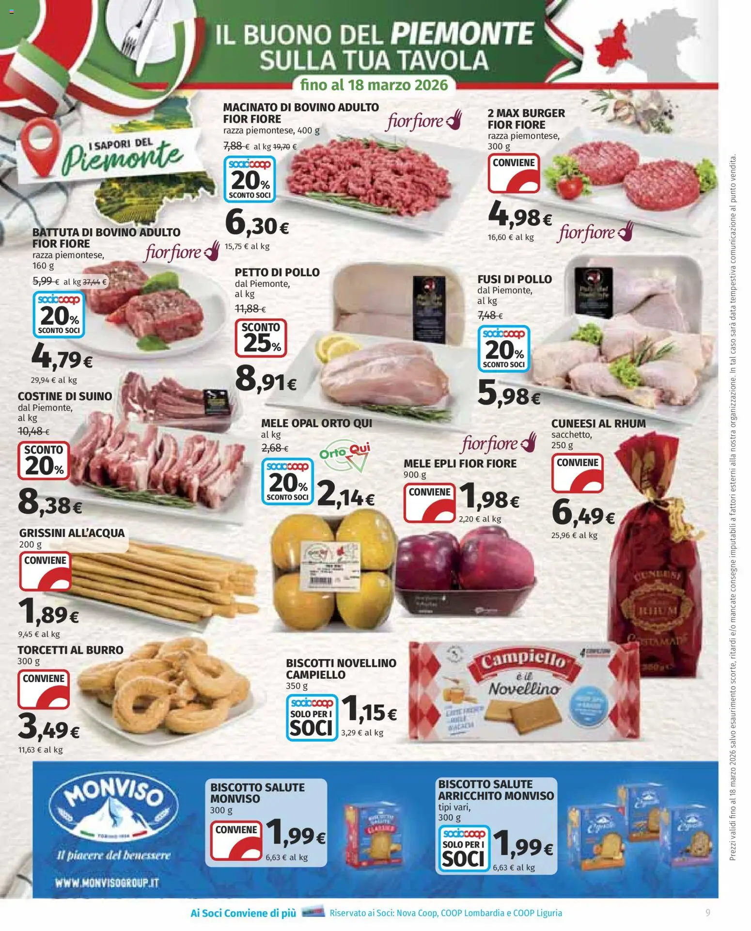 Volantino COOP del 05.03.2026 | Pagina: 9 | Prodotti: Petto di Pollo, Pollo, Suino, Data