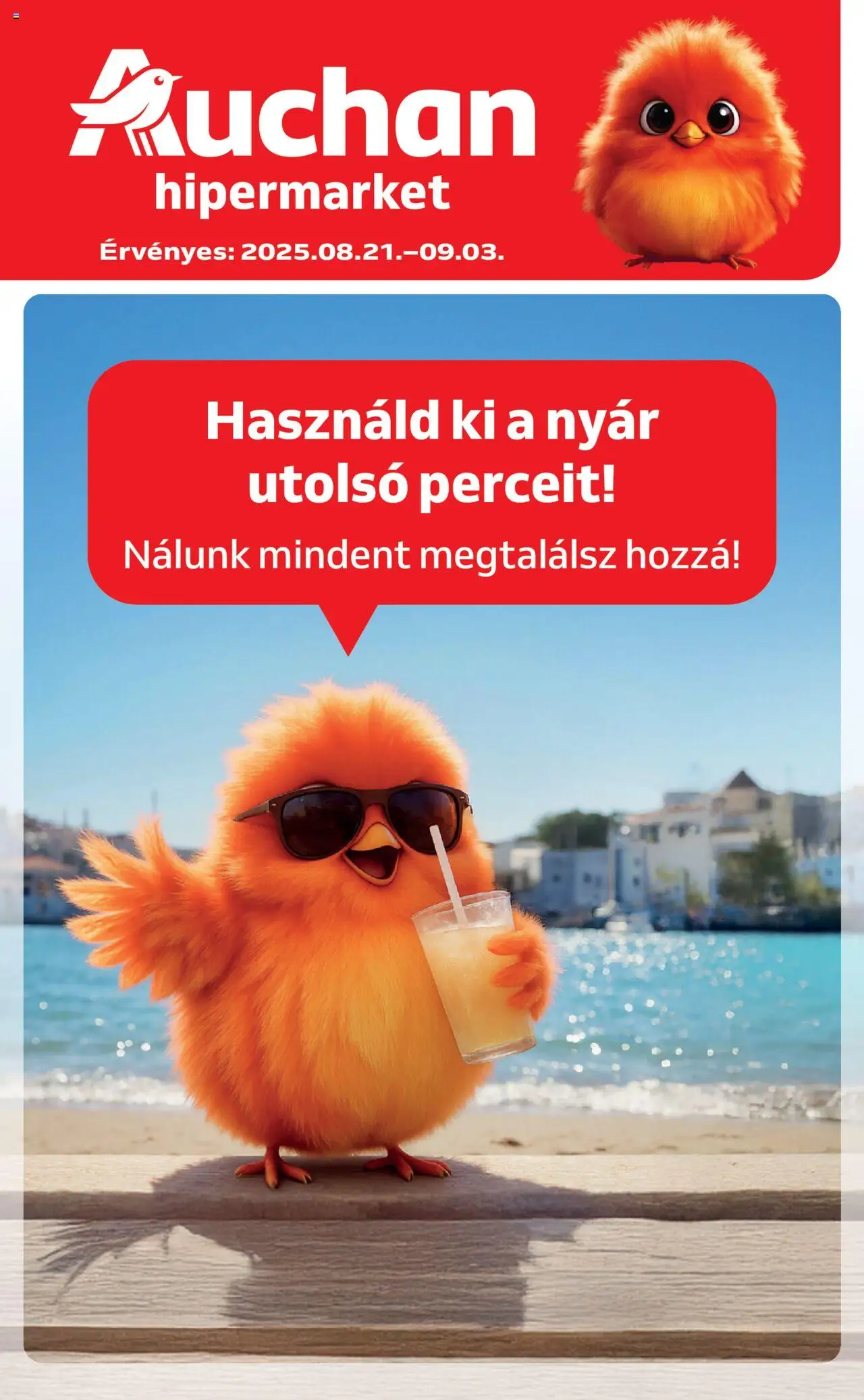 Auchan akciós ujság - amely érvényes a következő dátumtól: 21.08.2025 | Oldal: 1