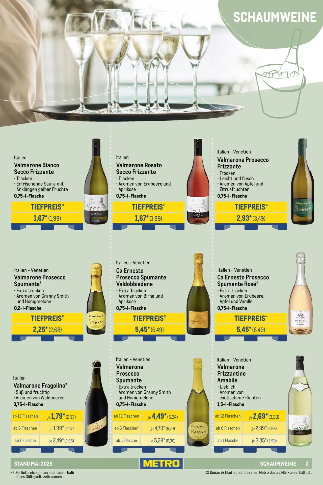 Metro Hauswein-Katalog - gültig ab dem 01.05.2025 | Seite: 3 | Produkte: Äpfel, Honigmelone, Prosecco, Birne