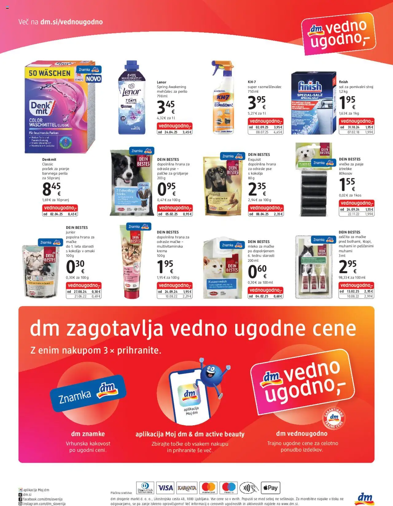 Novi DM Drogerie Markt katalog ponudbe – veljaven od 15.09.2025 | Stran: 4 | Izdelki: Hrana za mačke, Krema, Mleko, Mehcalec za perilo