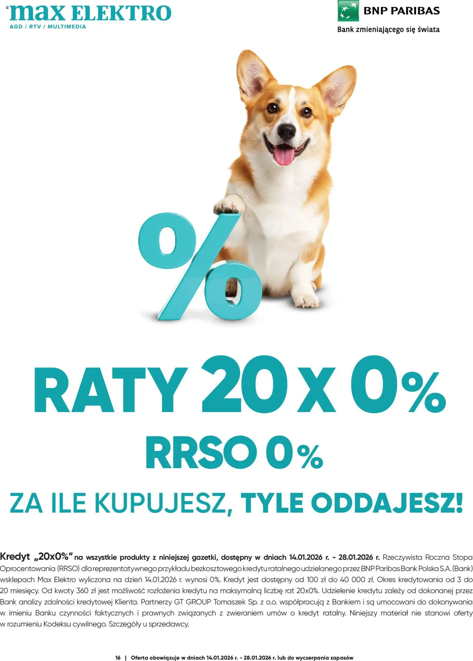 Max elektro Gazetka od 14.01.2026 | Strona: 16