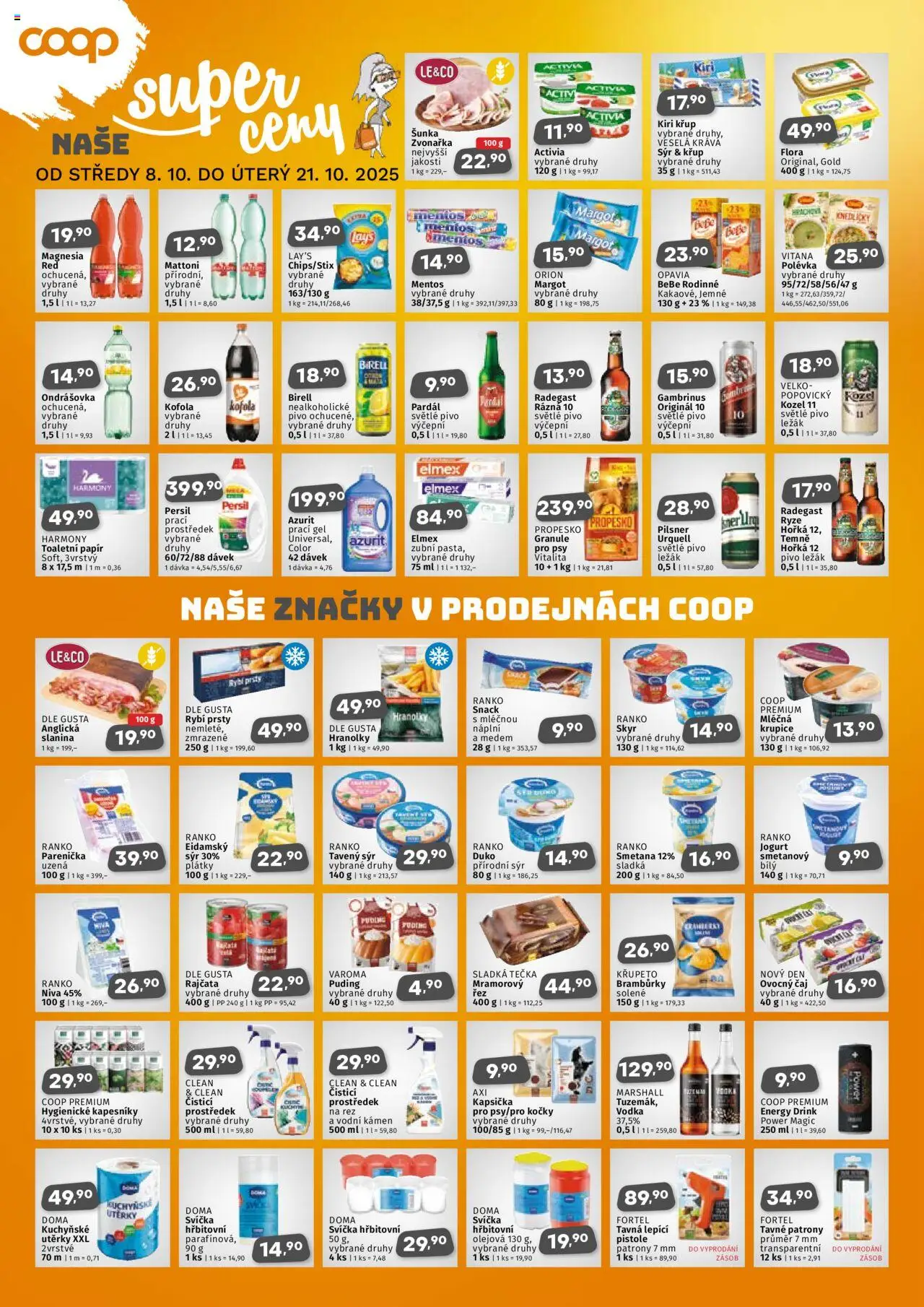 Coop leták - Jihočeský region od 08.10.2025 | Strana: 2 | Produkty: Propesko, Krupice, Toaletní papír, Kozel 11