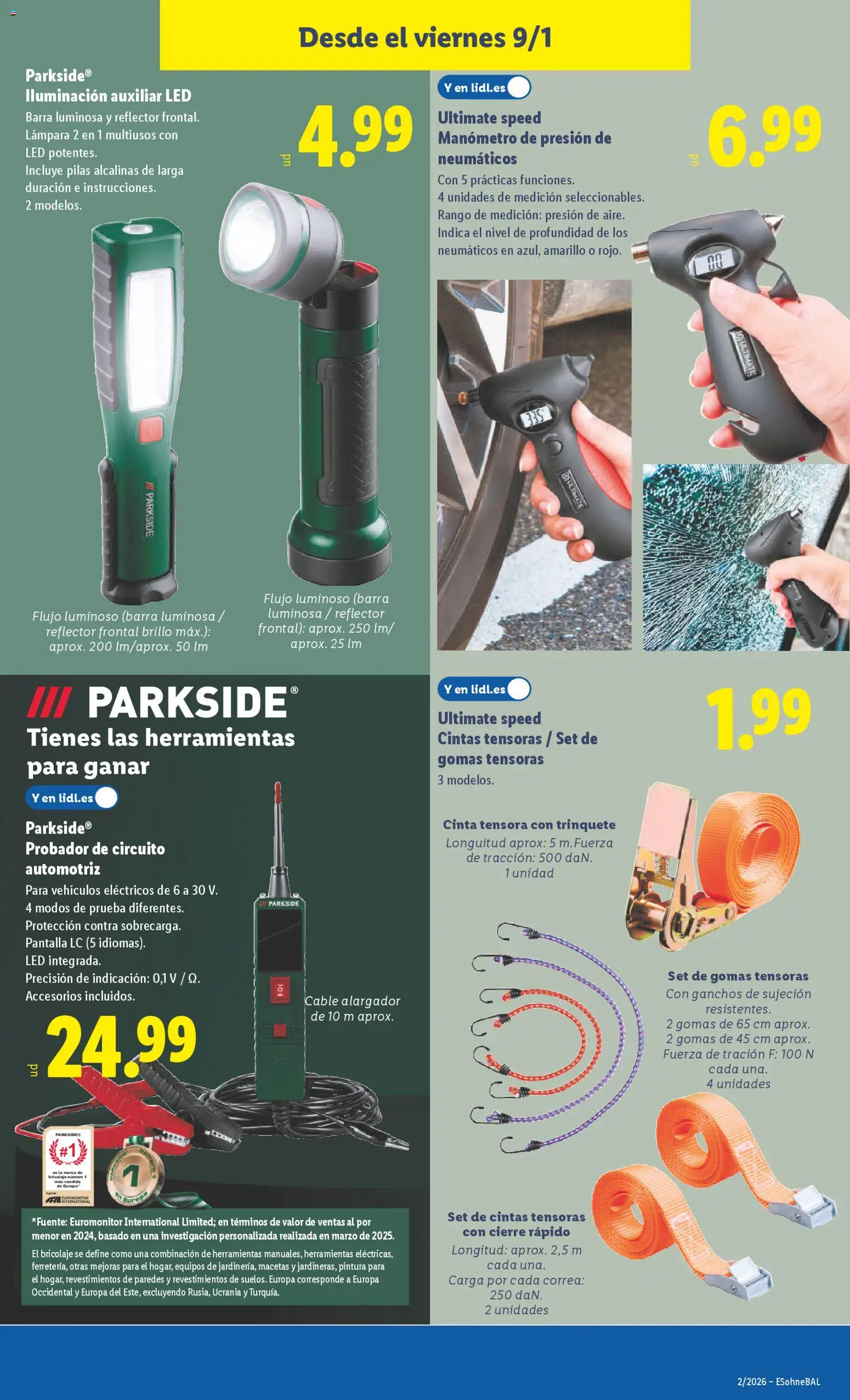 Lidl folleto de bazar │ válido desde el 05.01.2026 | Página: 19 | Productos: Cable, Manómetro, Galette de chaise, Lámpara