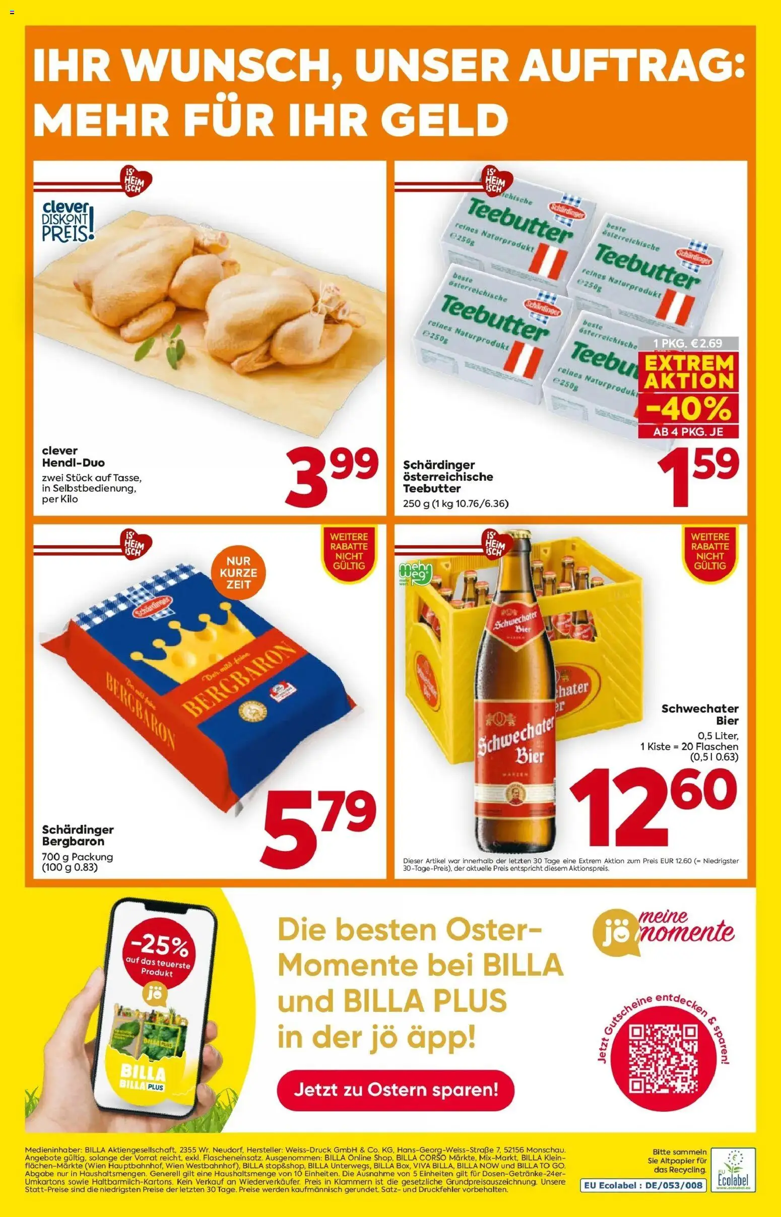 Billa Flugblatt - Wien gültig ab 19.03.2026 | Seite: 20 | Produkte: Bier