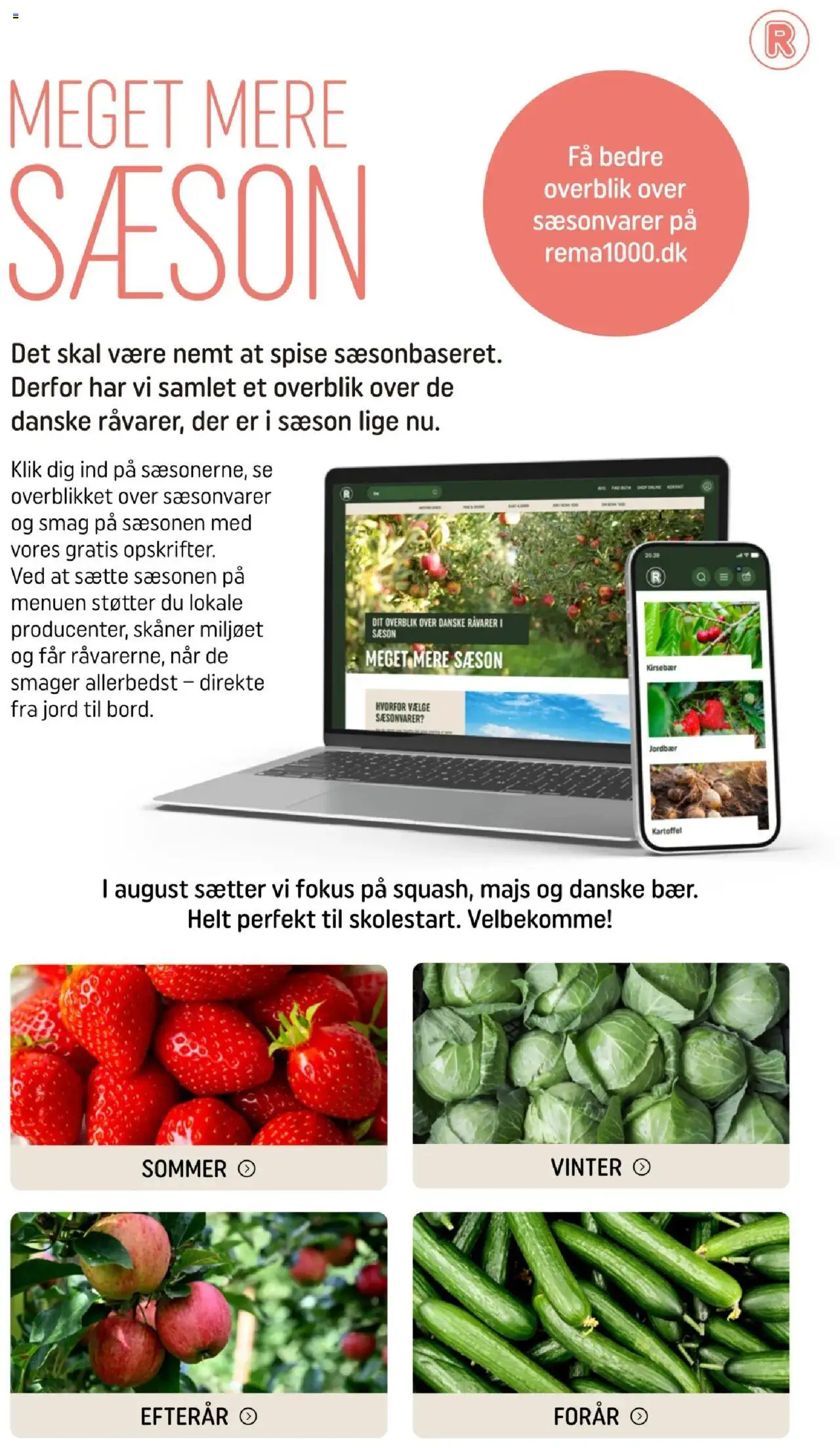 Rema 1000 Tilbudsavis gyldig fra 01.08.2025 | Side: 2 | Produkter: Æbler, Jordbær, Agurker, Kirsebær