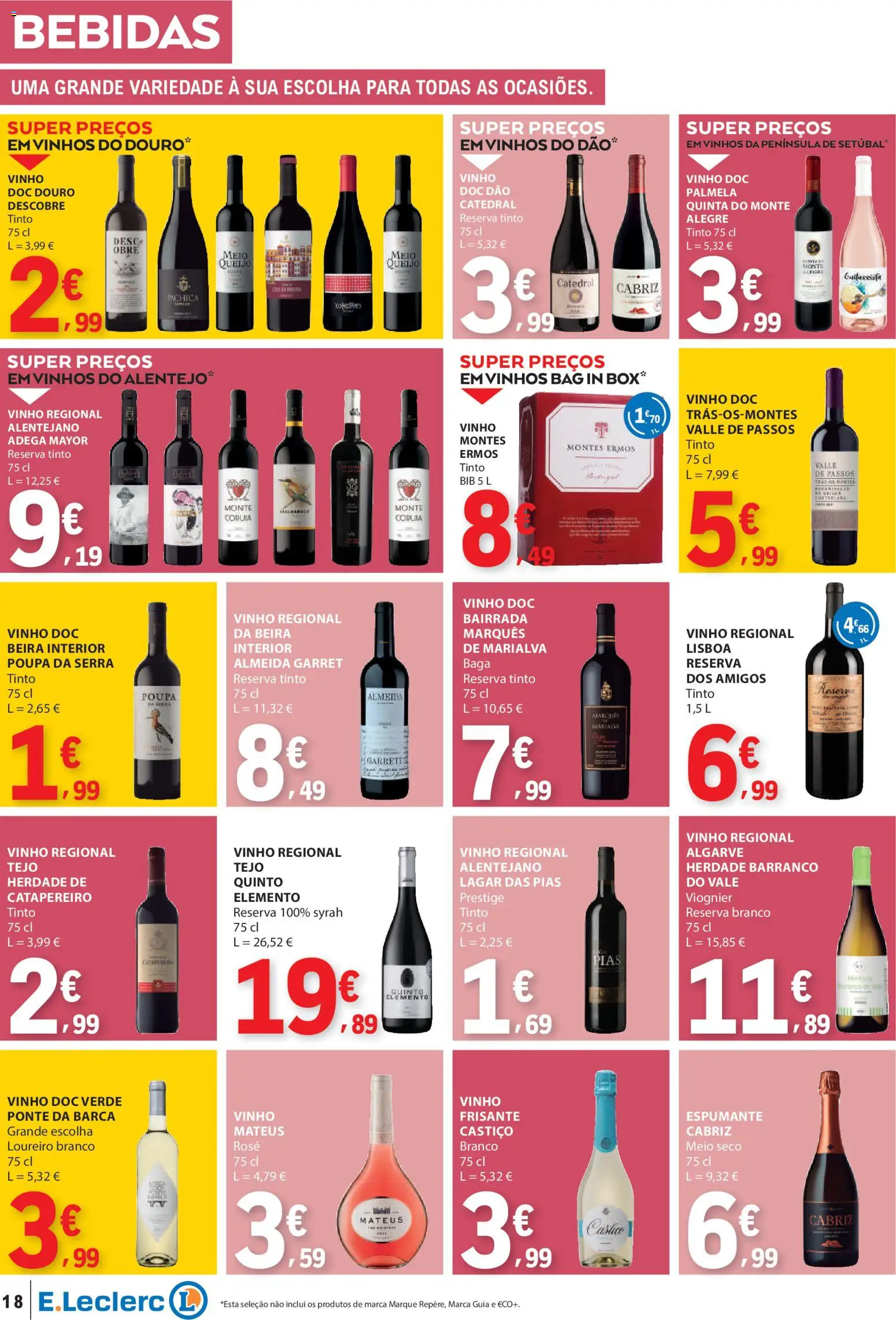 E.Leclerc folheto │ válido de 22.01.2026 | Página: 18 | Produtos: Espumante, Queijo, Vinho