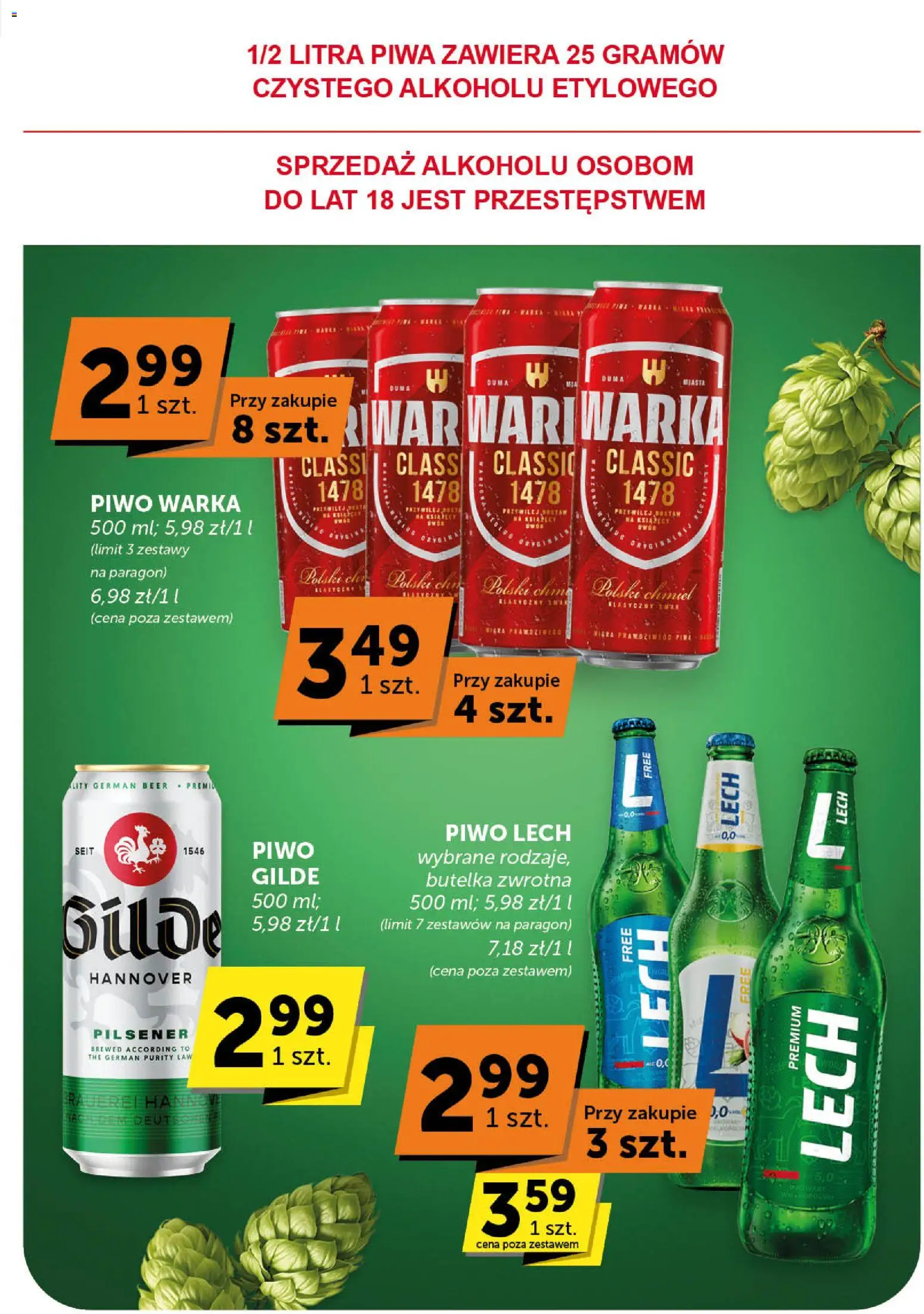 ABC Gazetka od 30.10.2025 | Strona: 44 | Produkty: Warka, Piwo Warka, Piwo