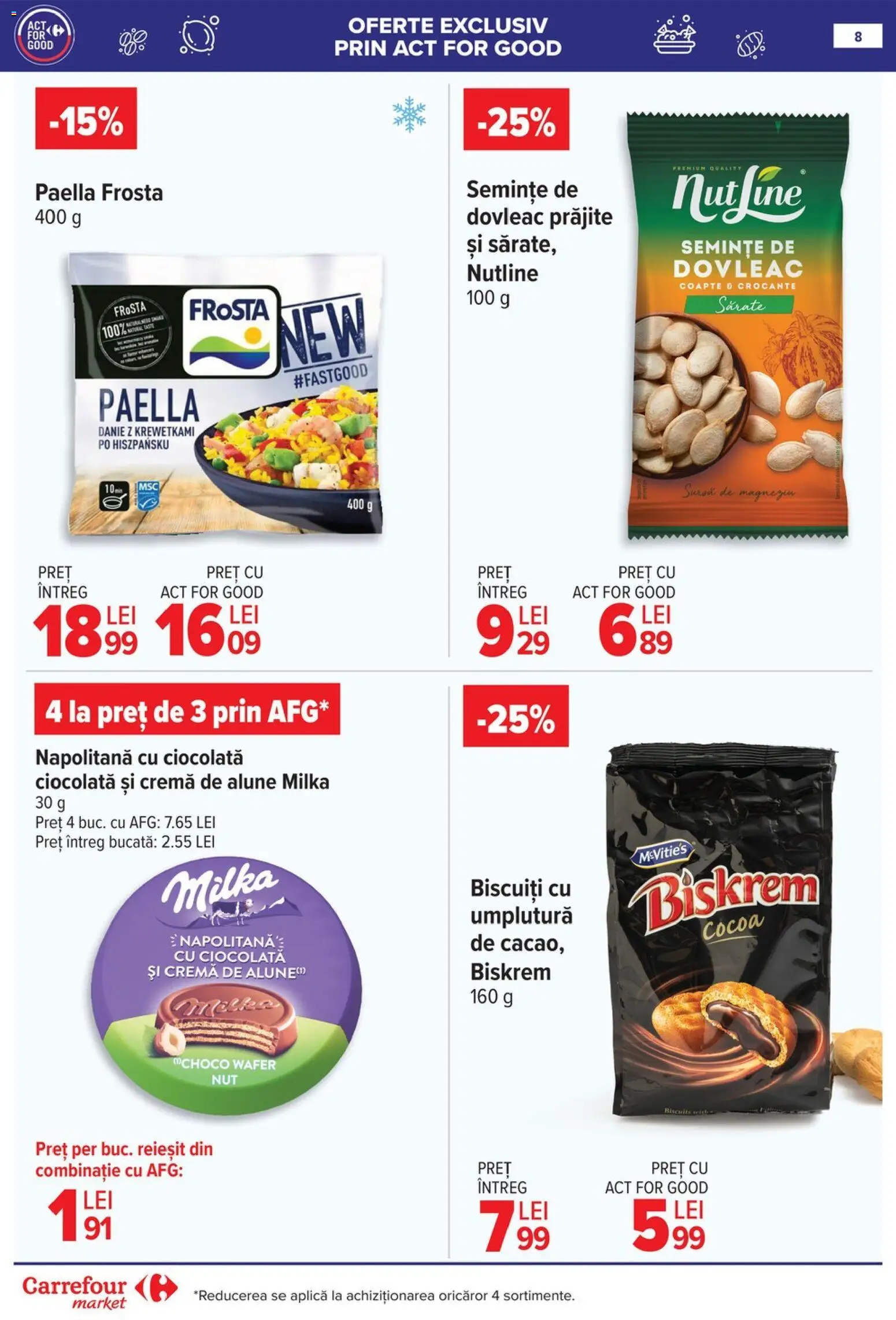 Noul catalog Carrefour – valabil de la 04.02.2026 | Pagină: 9 | Produse: Dovleac, Brânză, Pește, Smântână