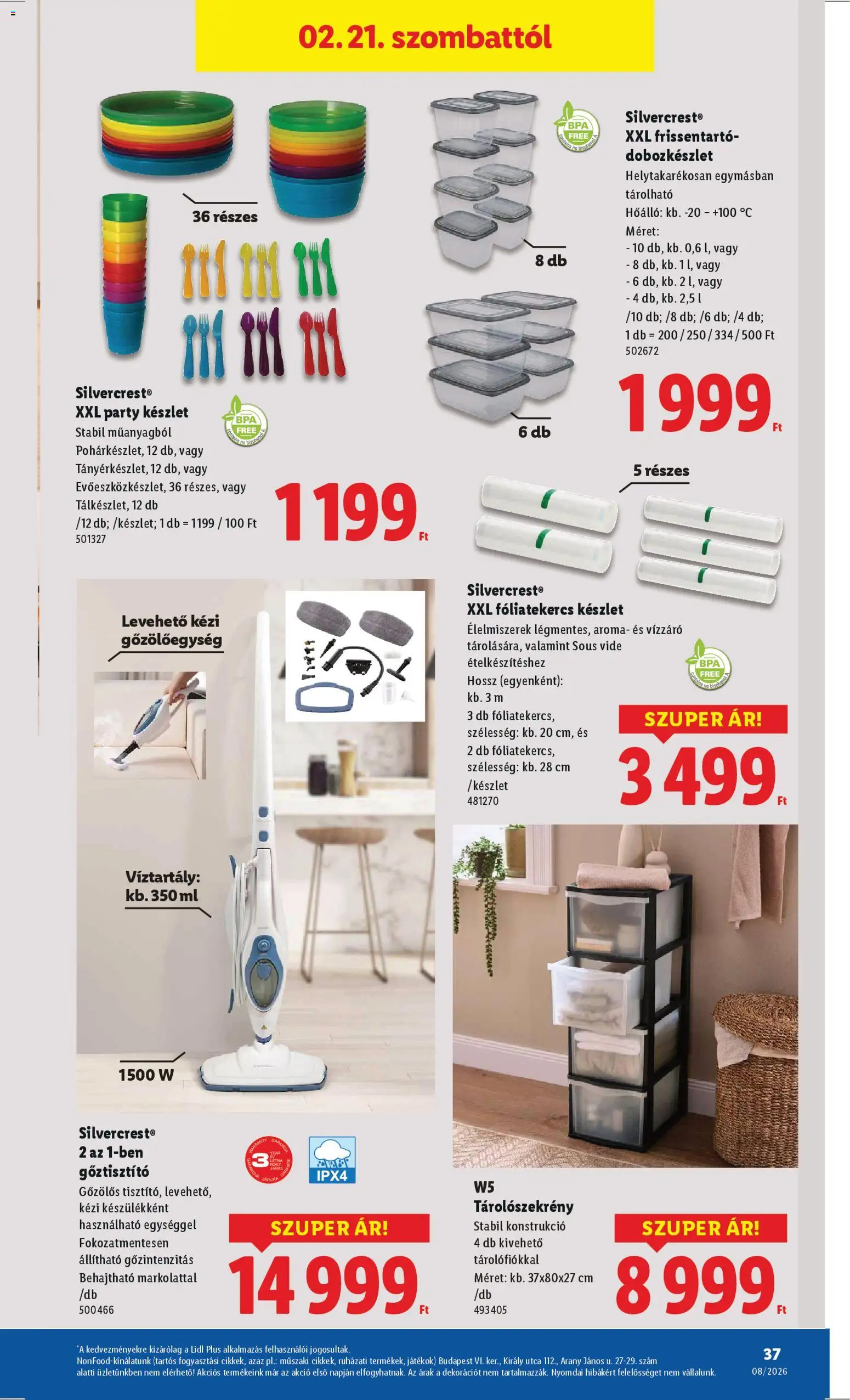 Lidl akciós ujság - amely érvényes a következő dátumtól: 19.02.2026 | Oldal: 37