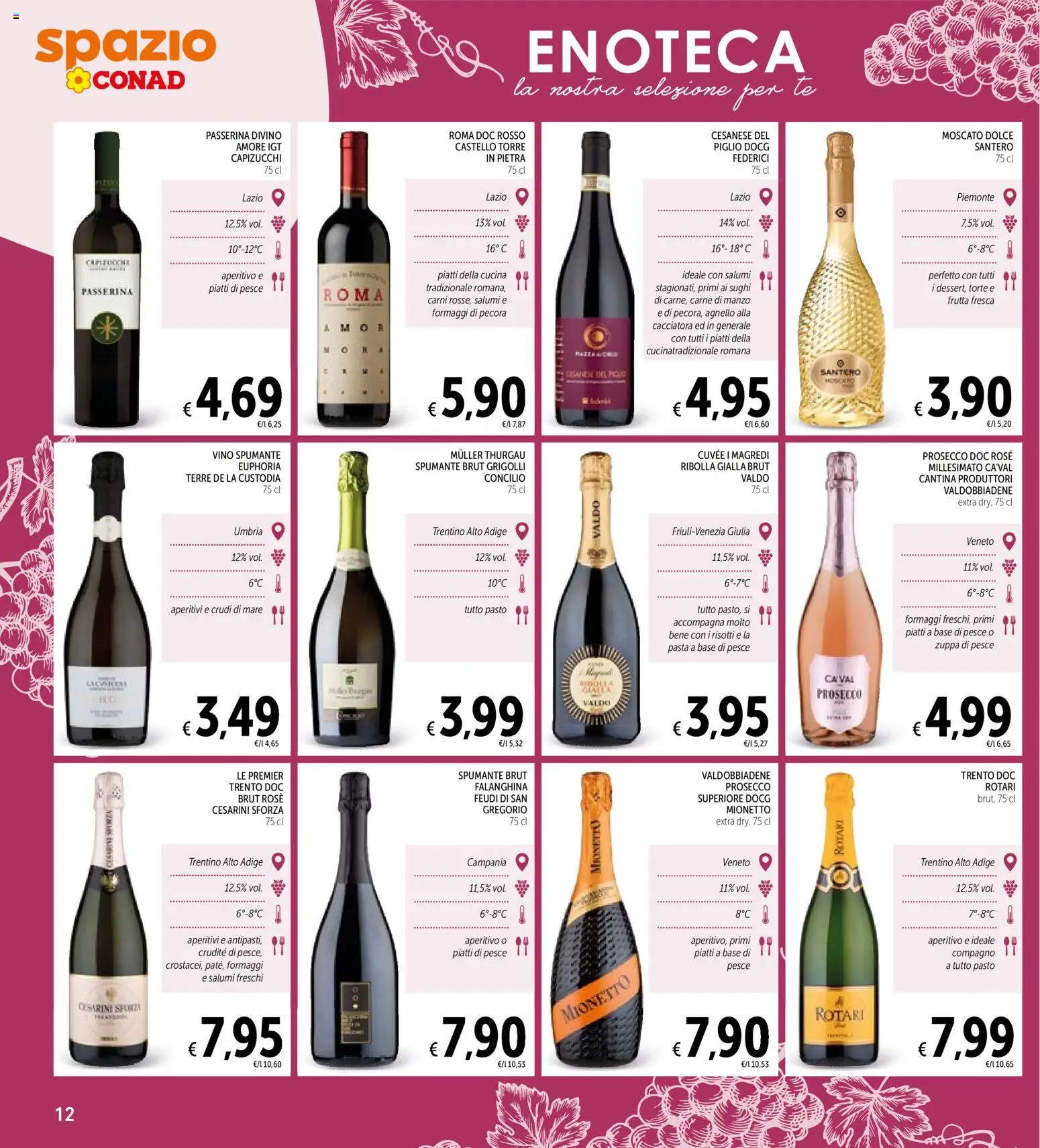 Volantino Spazio Conad del 25.03.2026 | Pagina: 12 | Prodotti: Tè, Frutta, Spumante, Aperitivo