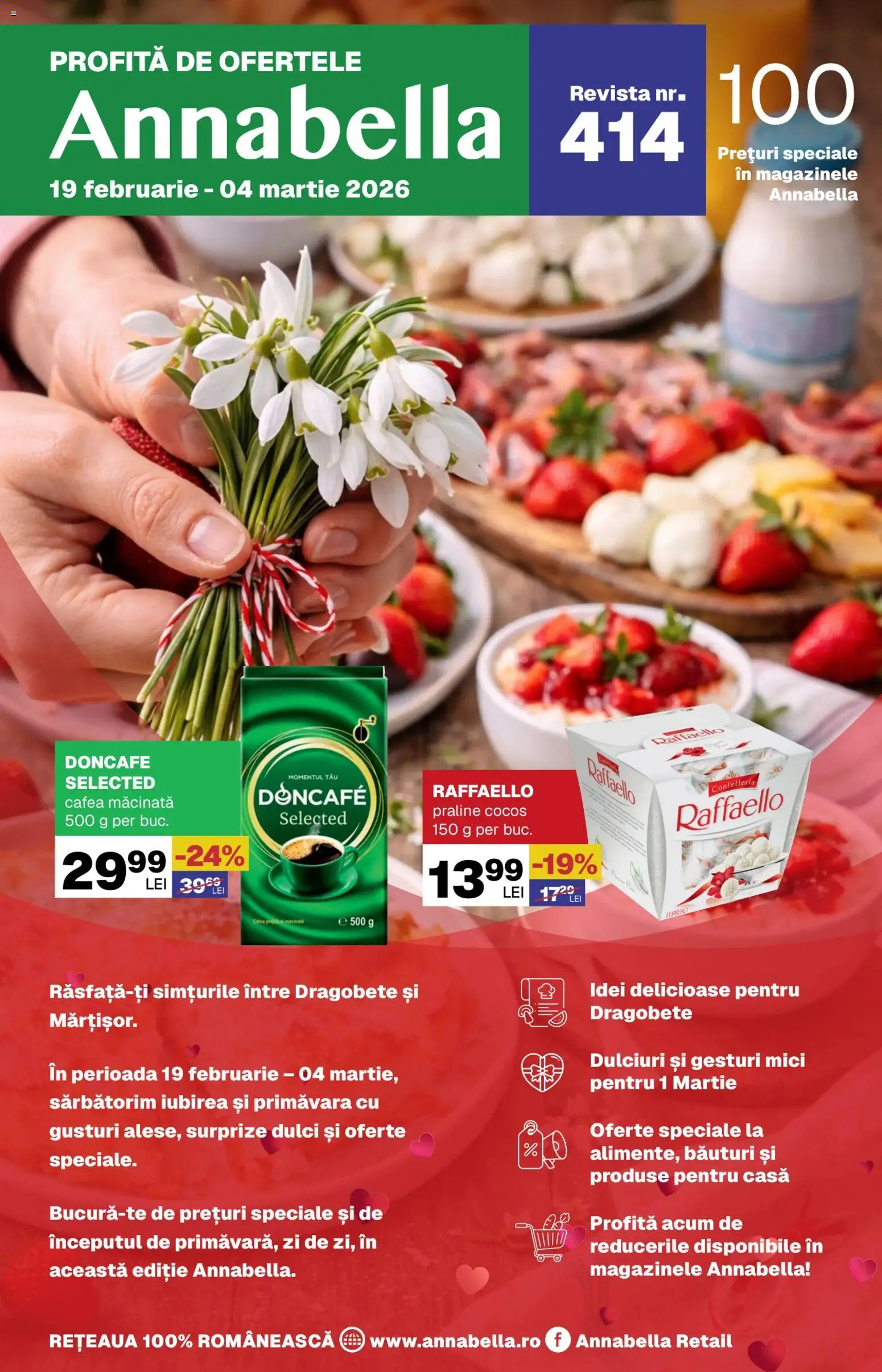 Noul catalog Annabella – valabil de la 19.02.2026 | Pagină: 1 | Produse: Mici, Praline, Cafea