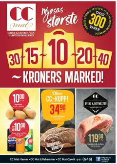 Forhåndsvisning av CC Mat kundeavis gyldig fra 18.08.2025