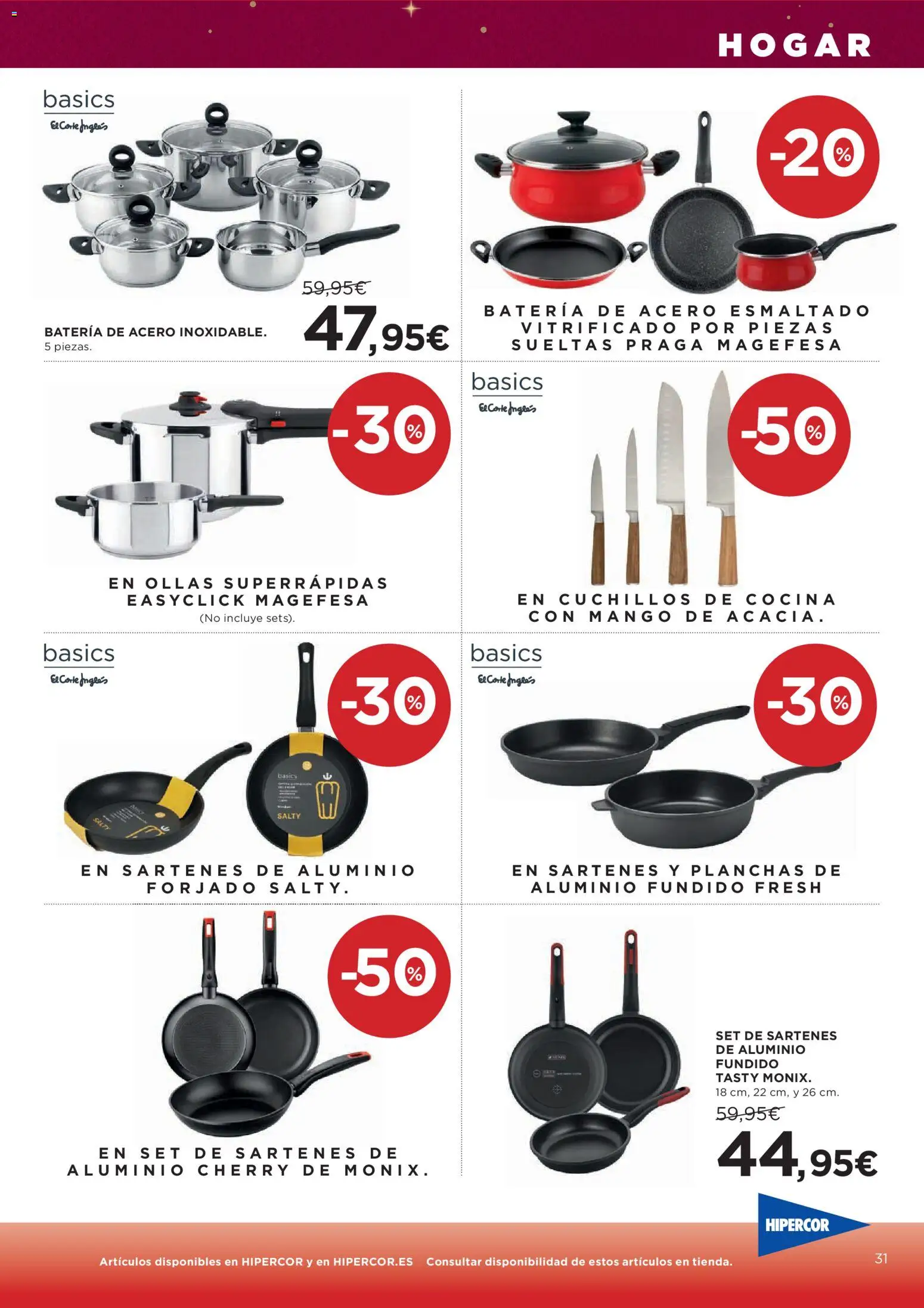 Hipercor catálogo │ válido desde el 20.11.2025 | Página: 44 | Productos: Cocina, Ρούτερ, Batería
