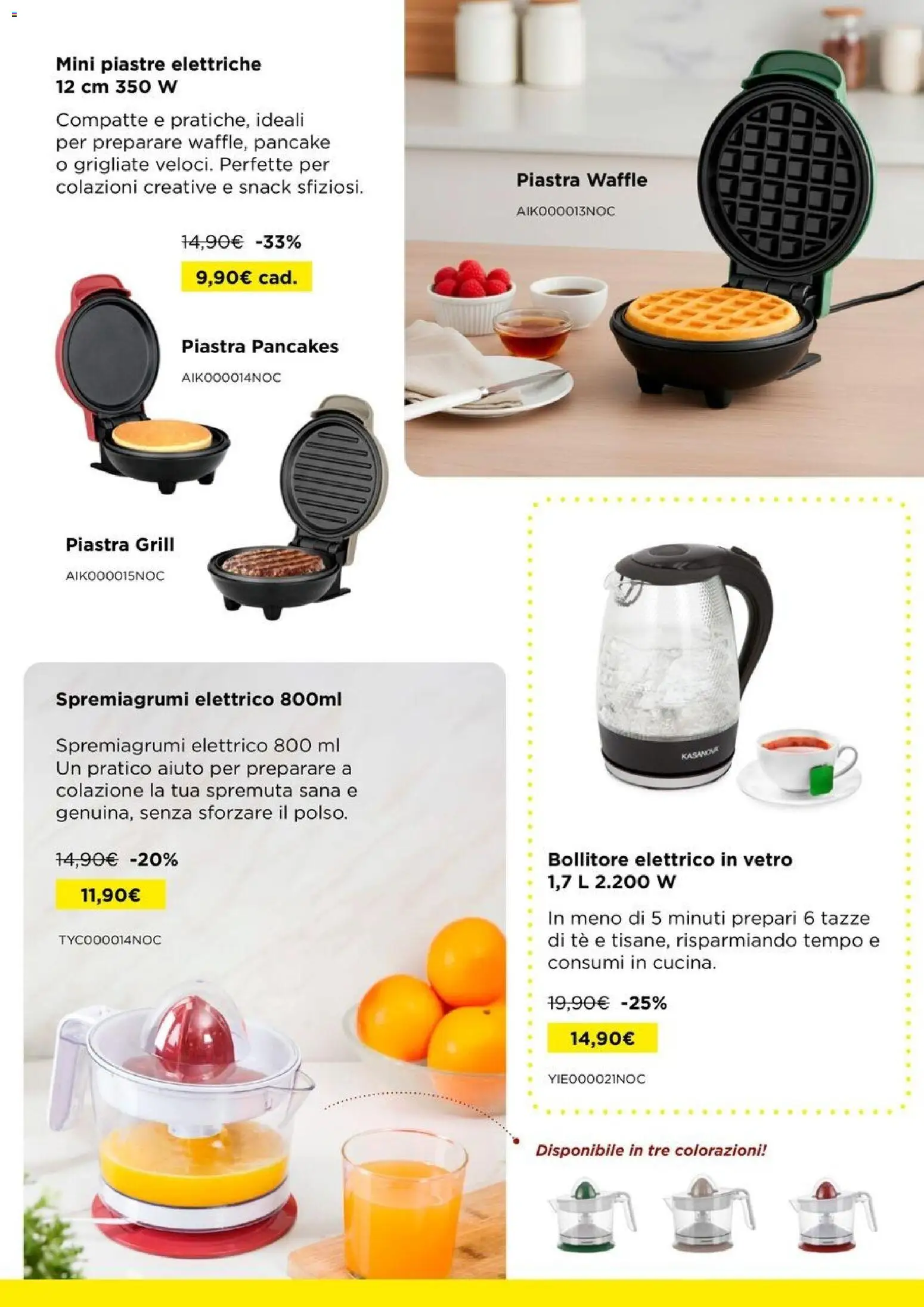 Volantino Kasanova del 15.01.2026 | Pagina: 25 | Prodotti: Tè, Bollitore, Spremiagrumi