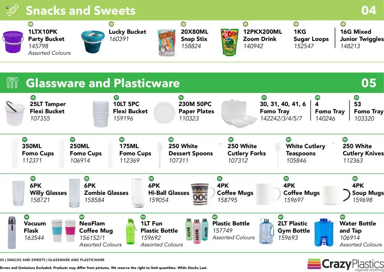 New Crazy Plastics catalogue – valid from 01.04.2024 | Page: 5 | Products: Coffee, Snacks, Paper, Paper plates