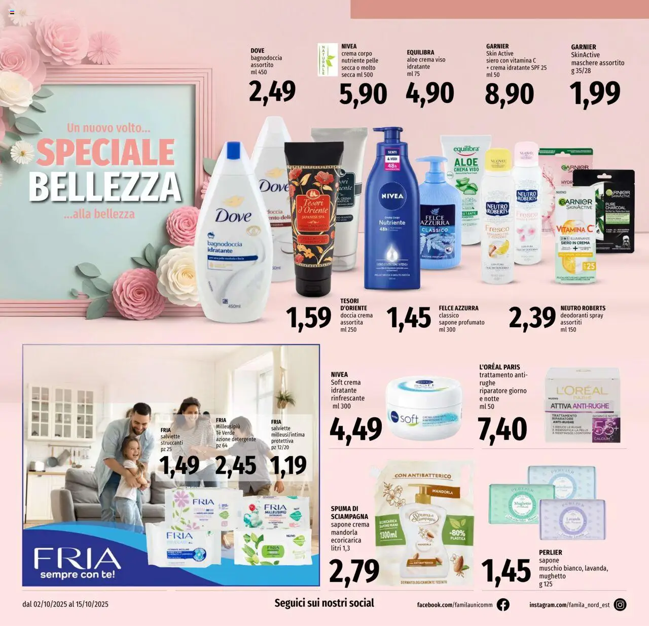 Volantino Famila del 02.10.2025 | Pagina: 20 | Prodotti: Illuminante, Detergente, Tè, Crema viso