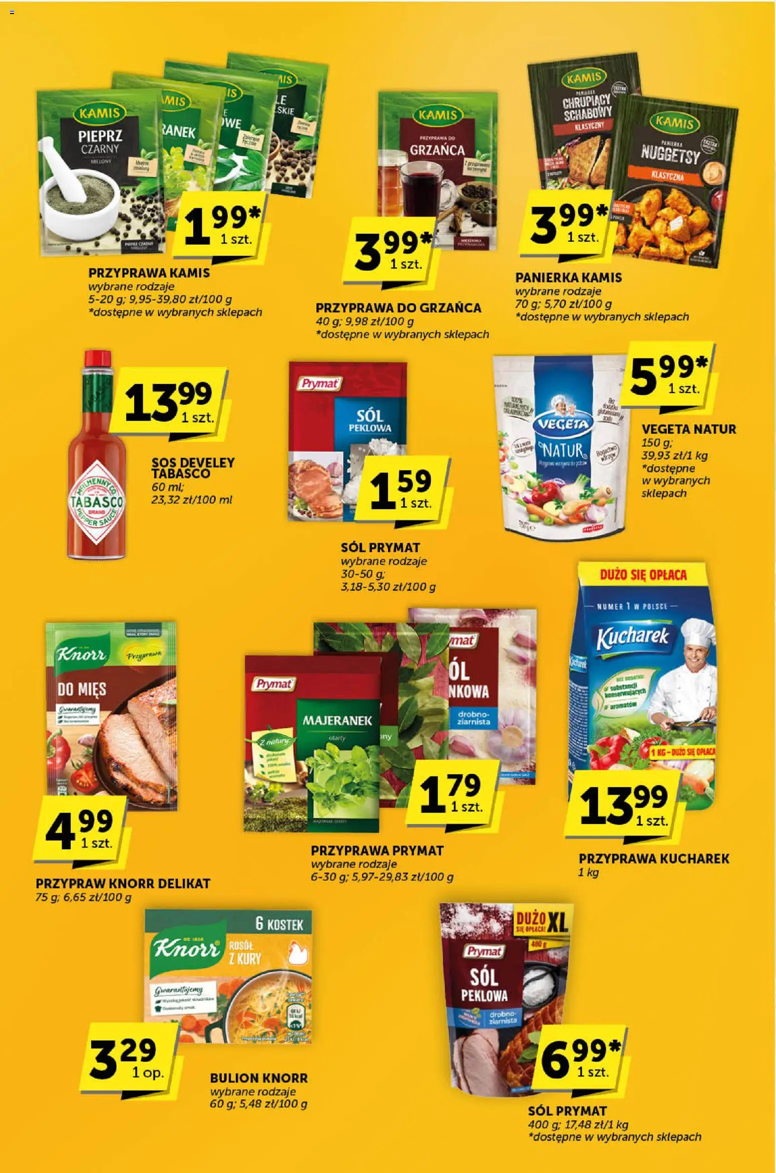 ABC Gazetka - Katalog od 13.11.2025 | Strona: 14 | Produkty: Majeranek, Sos, Sól, Pieprz