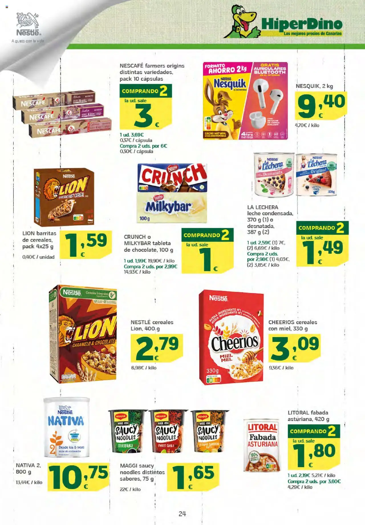 HiperDino folleto │ válido desde el 25.09.2025 | Página: 24 | Productos: Chocolate, Cereales, Tableta, Φρυγανιές σικάλεως