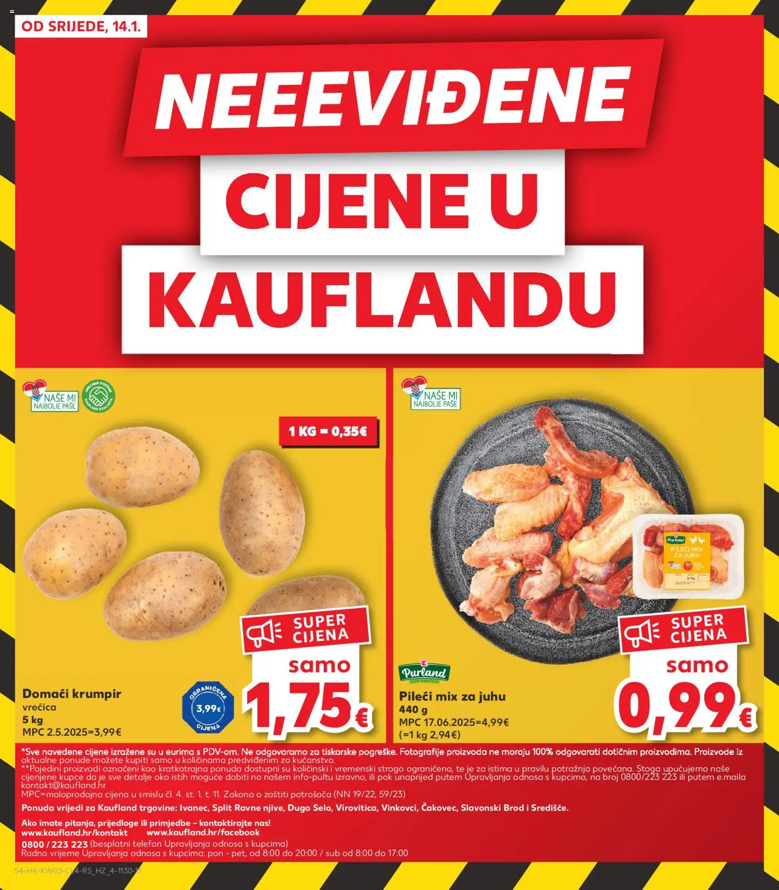 Kaufland katalog | vrijedi od 14.01.2026 | Stranica: 4 | Proizvodi: Krumpir, Telefon