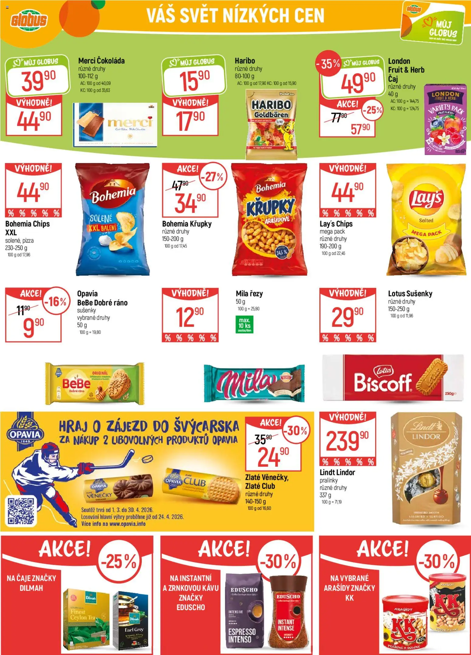 Globus leták od 04.03.2026 | Strana: 22 | Produkty: Lotus sušenky, Globus, Merci, Lay's