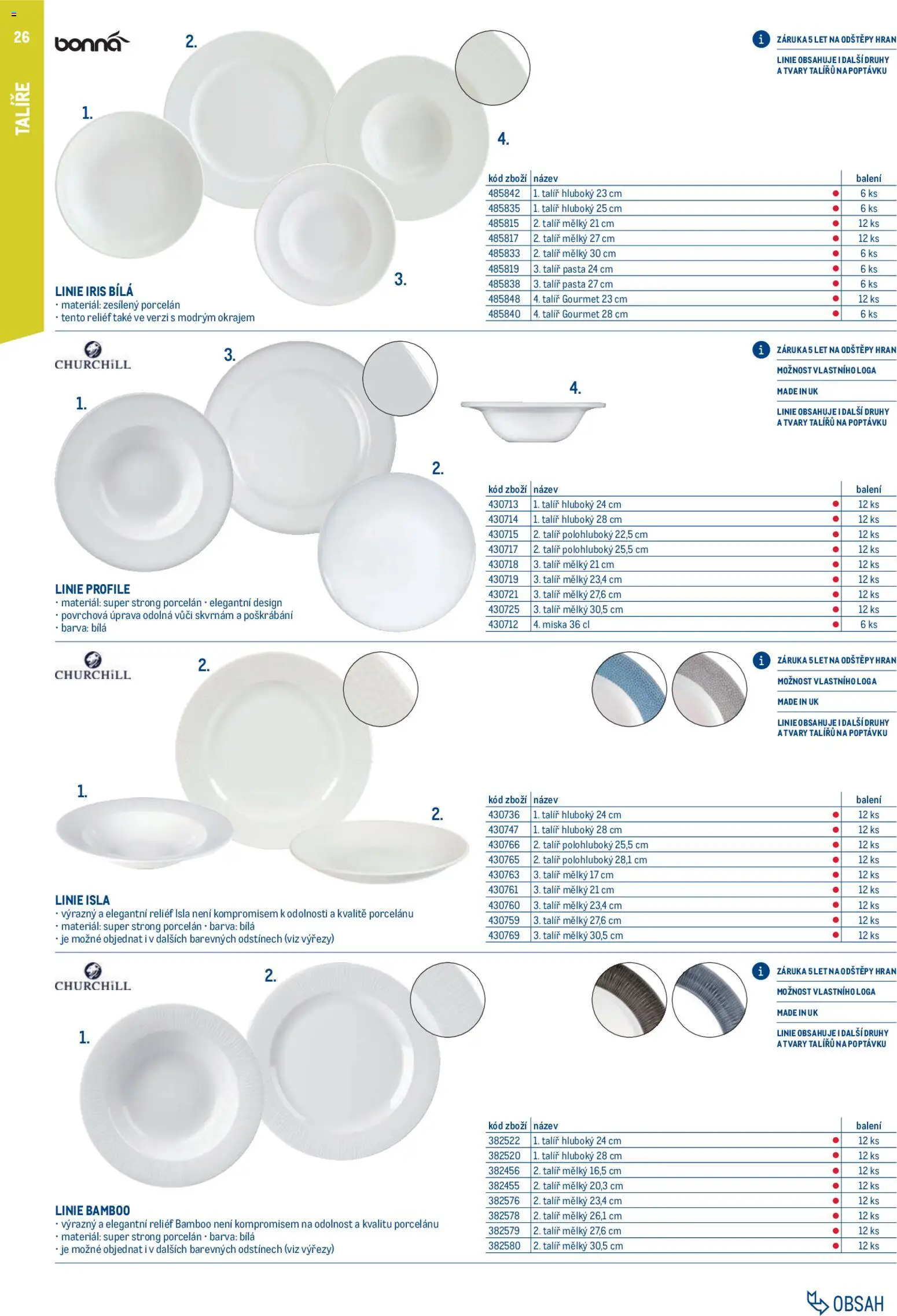 Makro leták - Gastro vybavení a zařízení od 01.02.2026 | Strana: 26 | Produkty: Talíře, Gourmet, Miska, Talíř