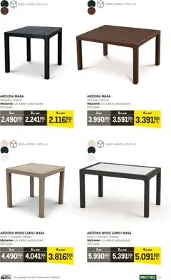 10.04.2026 tarihinden itibaren geçerli olan Metro kataloğu önizlemesi | Sayfa: 14 | Ürünler: Masa, Krem, Kahve