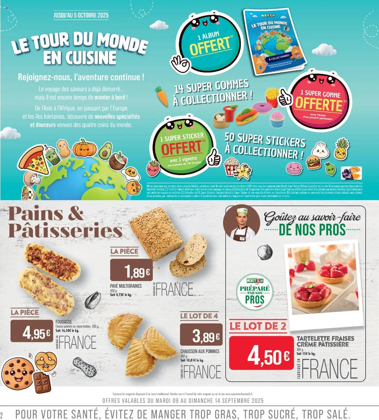  | Page: 2 | Produits: Chorizo, Mais, Fraises, Crème