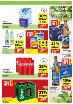 Nah und Frisch Flugblatt gültig ab 27.08.2025 | Seite: 7 | Produkte: Wasser, Bier