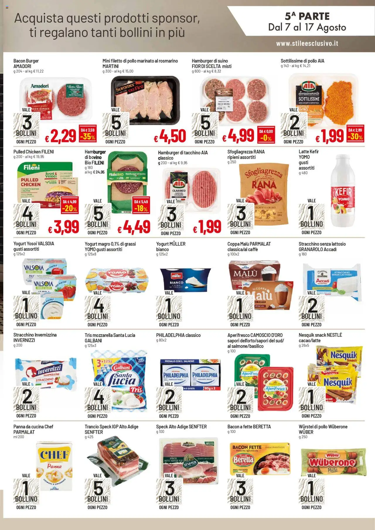Volantino Galassia del 07.08.2025 | Pagina: 3 | Prodotti: Bovino, Crema, Caffè, Tacchino