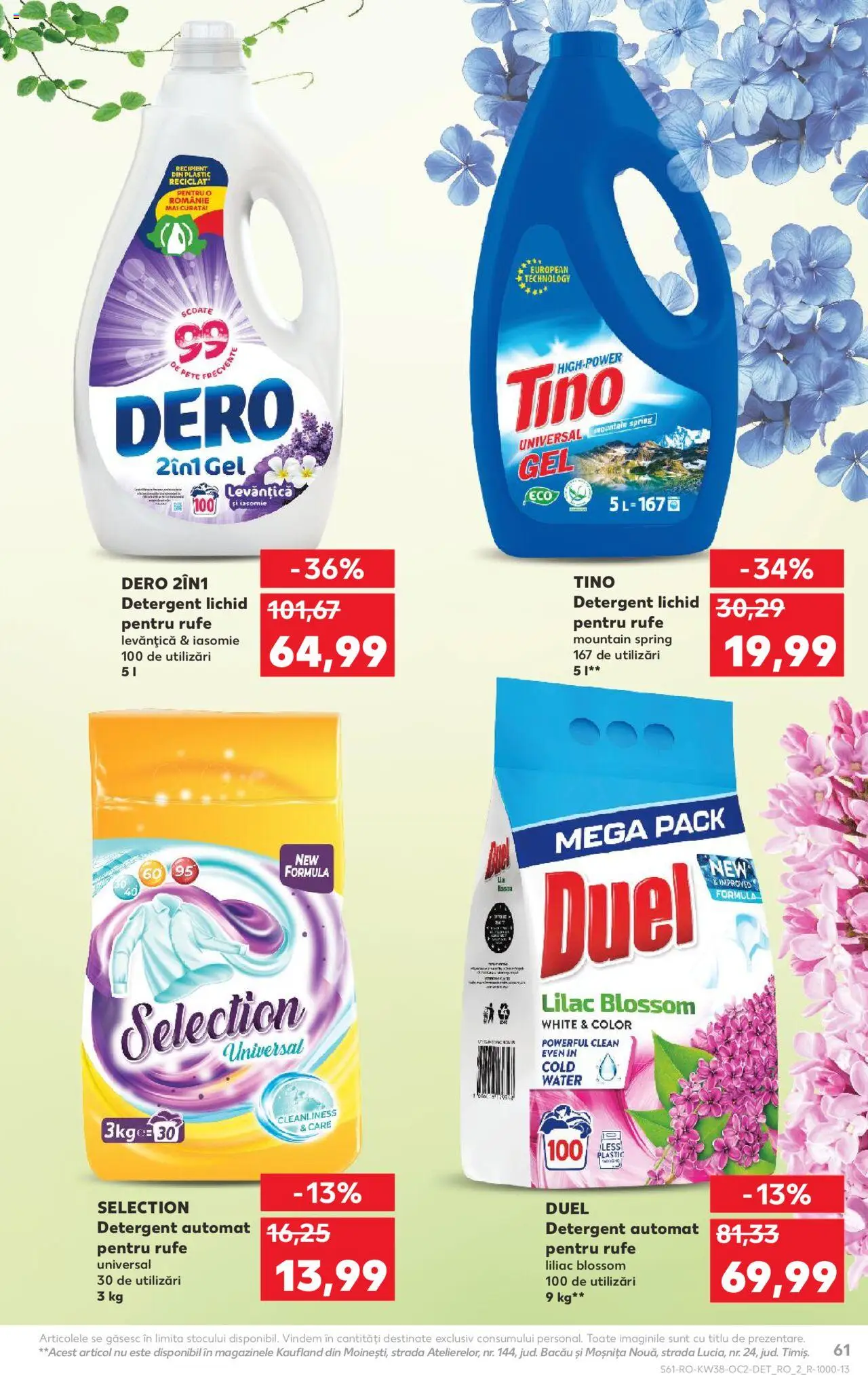Noul catalog Kaufland – valabil de la 17.09.2025 | Pagină: 61 | Produse: Pomelo, Kedi Ödül Oyuncakları, Detergent