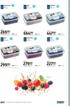 15.04.2026 tarihinden itibaren geçerli olan Metro kataloğu önizlemesi | Sayfa: 11 | Ürünler: Frenk üzümü, Çilek, Vişne, Yaban mersini