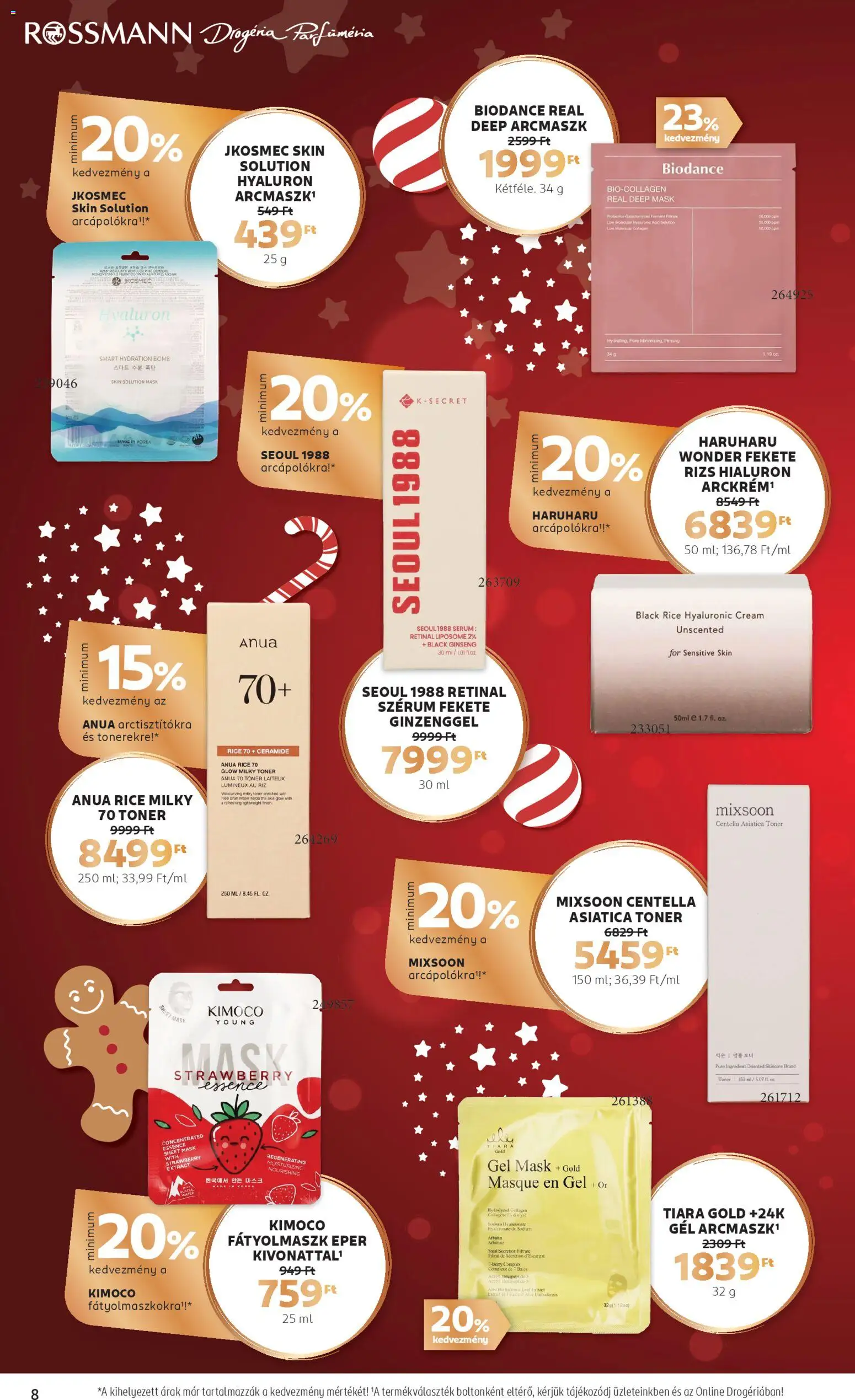 Rossmann akciós ujság - amely érvényes a következő dátumtól: 03.11.2025 | Oldal: 8 | Termékek: Body, Rizs, Eper