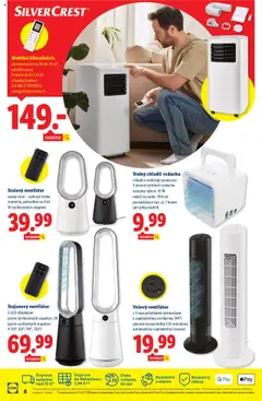 Lidl online magazín │ platný od 21.07.2025 | Strana: 8 | Produkty: Mobilná klimatizácia, Ventilátor, Klimatizácia