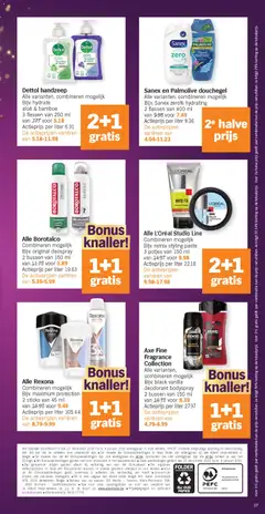 Dettol handzeep, Alle varianten, combineren mogelijk Bijv. hydrate aloë & bamboe 3 flessen van 250 ml - Voorbeeld van een folder van Albert Heijn, geldig van 27.12.2025 | Pagina: 27